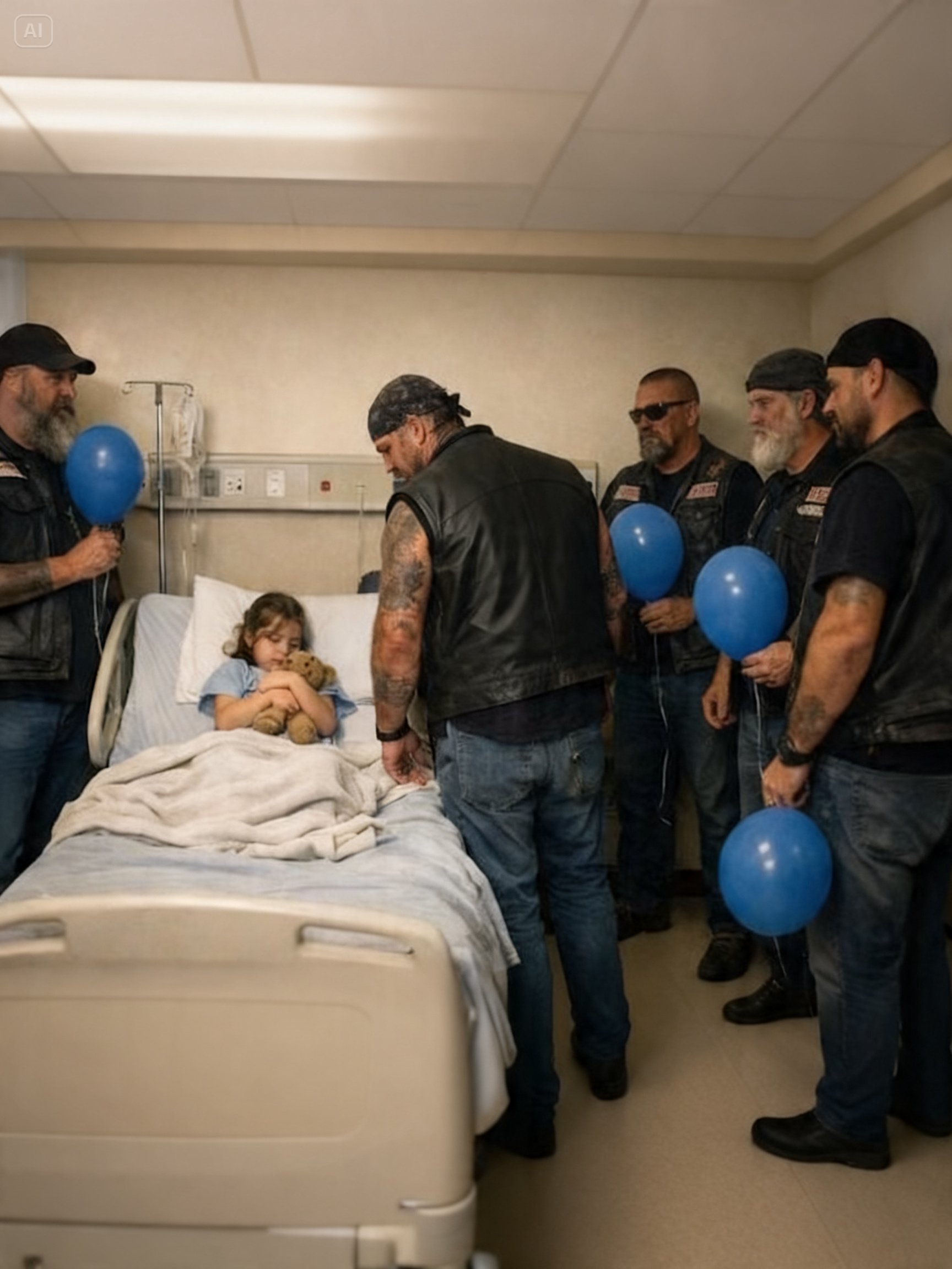 I FOUND AN 8-YEAR-OLD GIRL DYING ALONE – SO I CALLED 500 HELLS ANGELS TO HER HOSPITAL WINDOW