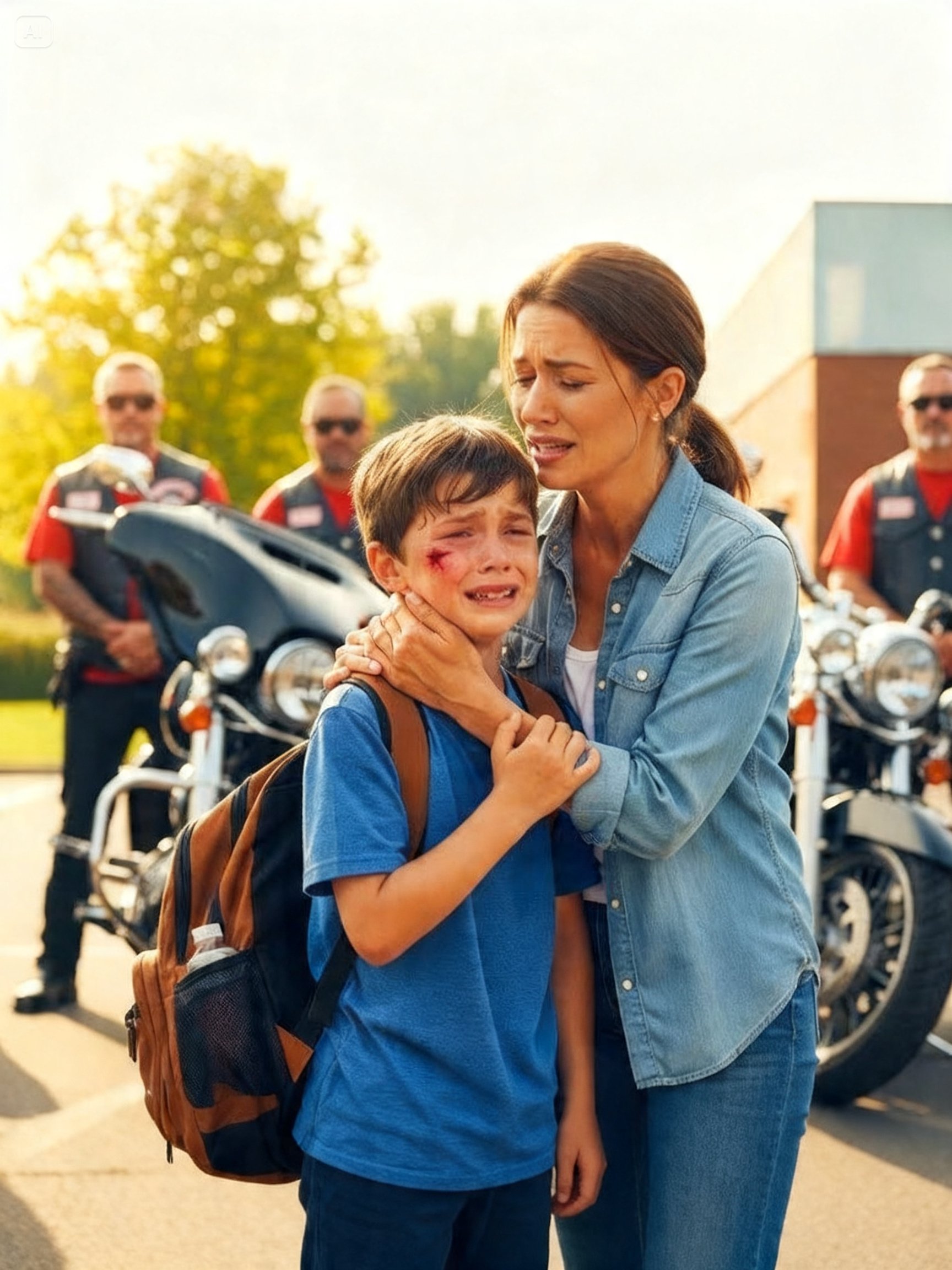 SHE VISITED HER SON UNANNOUNCED – WHAT SHE HEARD IN THAT CLASSROOM BROUGHT 250 HELLS ANGELS TO SHUT THE SCHOOL DOWN