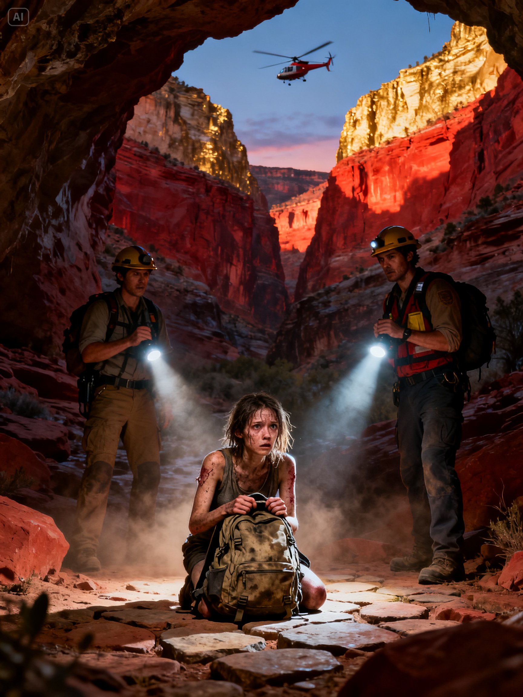 TWO FRIENDS DISAPPEARED IN THE GRAND CANYON – 3 YEARS LATER ONLY ONE RETURNED, AND SHE LOOKED LIKE SHE HAD CRAWLED OUT OF HELL