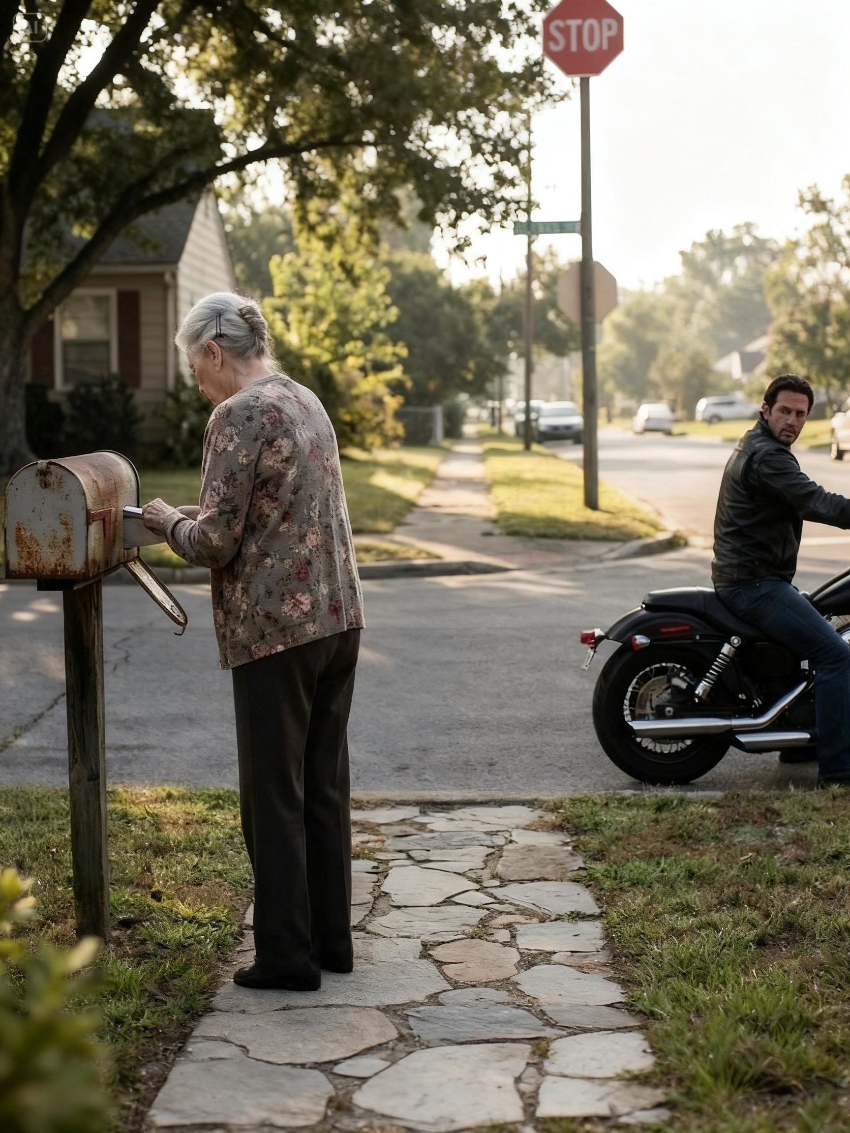 SHE WALKED TO THE MAILBOX FOR 6 YEARS TO STAY ALIVE – THEN A BIKER REALIZED SHE HAD BEEN TAKEN