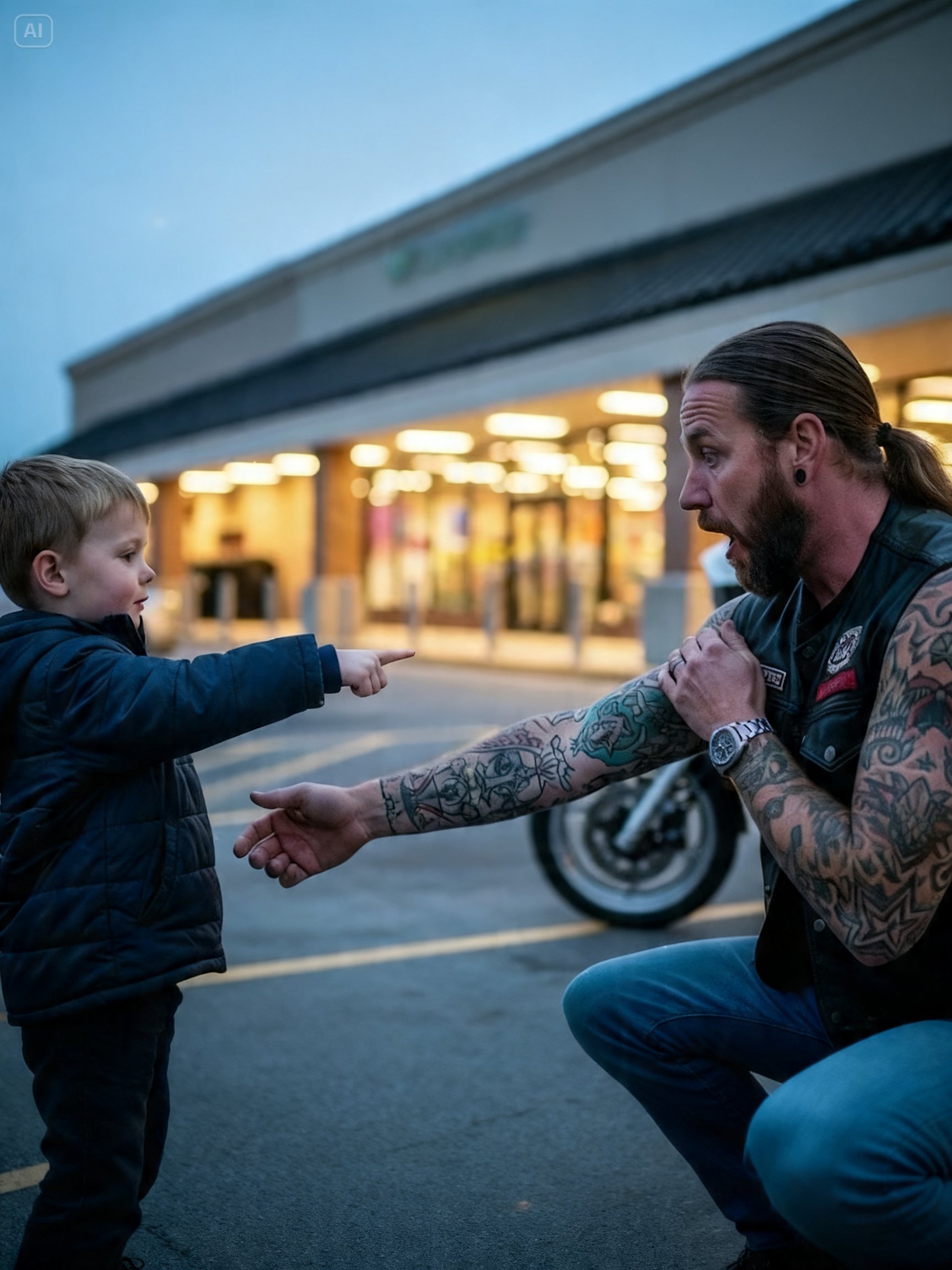 THE BOY’S QUESTION SHATTERED THE BIKER – BECAUSE THE NAME ON HIS ARM BELONGED TO HIS LIVING WIFE