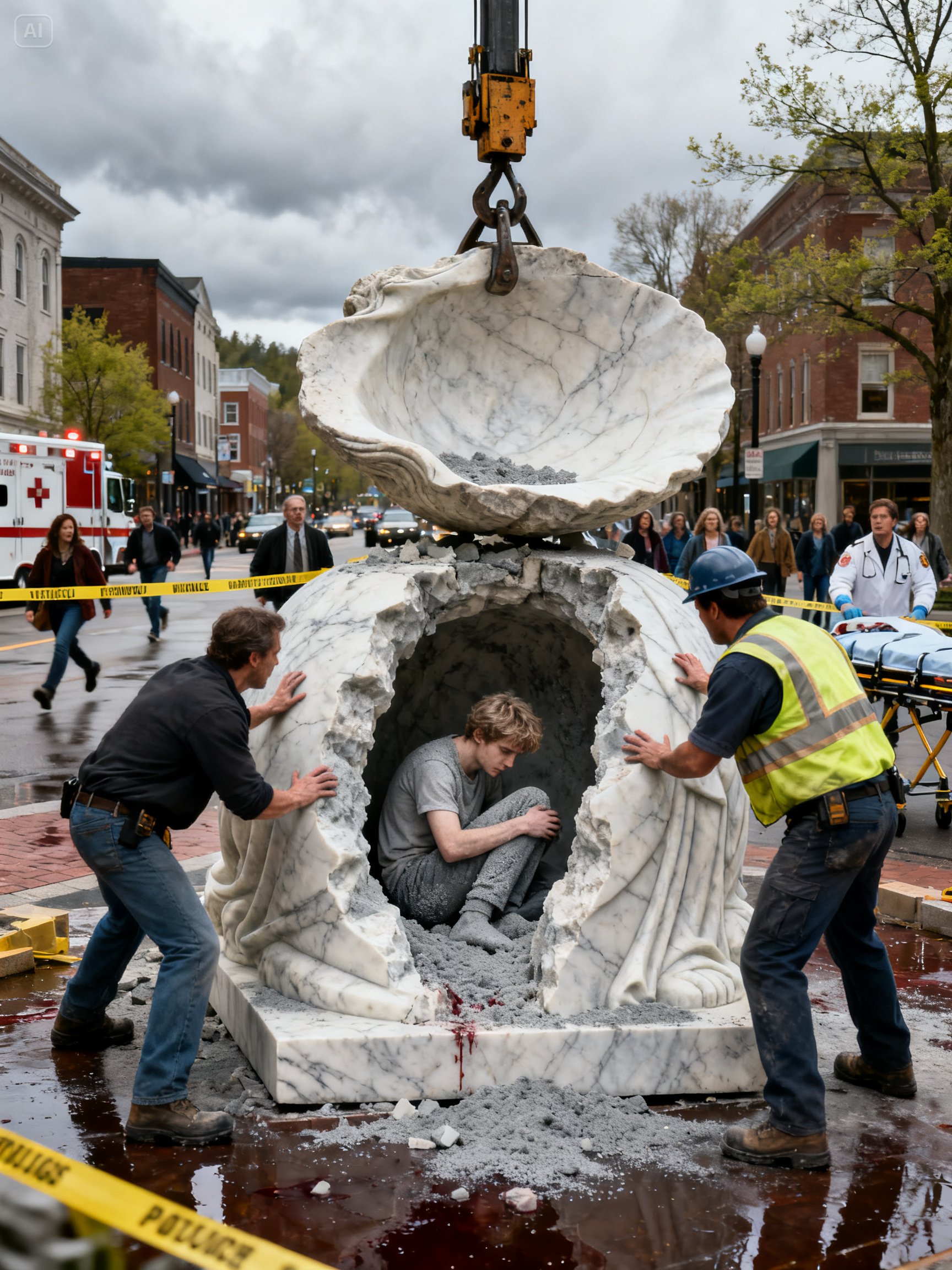 A VERMONT TEEN DISAPPEARED WITHOUT A TRACE – THEN WORKERS OPENED A MARBLE STATUE AND FOUND HIM ALIVE