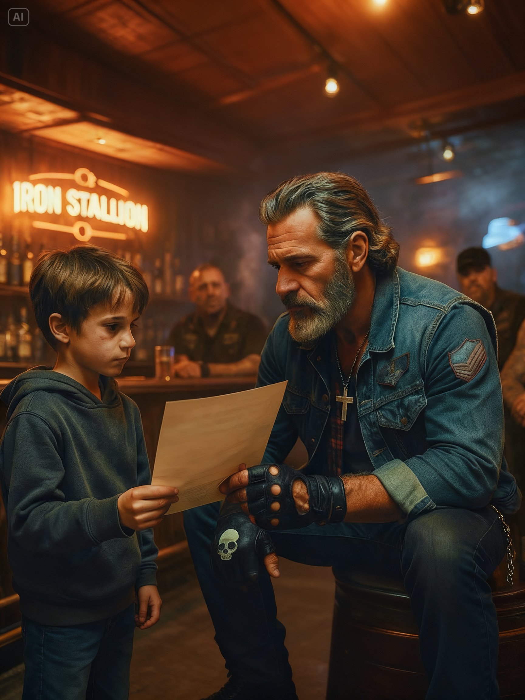 AN 8-YEAR-OLD ASKED BIKERS TO BE HIS DAD FOR A DAY – WHAT THEY DID NEXT SHOOK THE ENTIRE TOWN