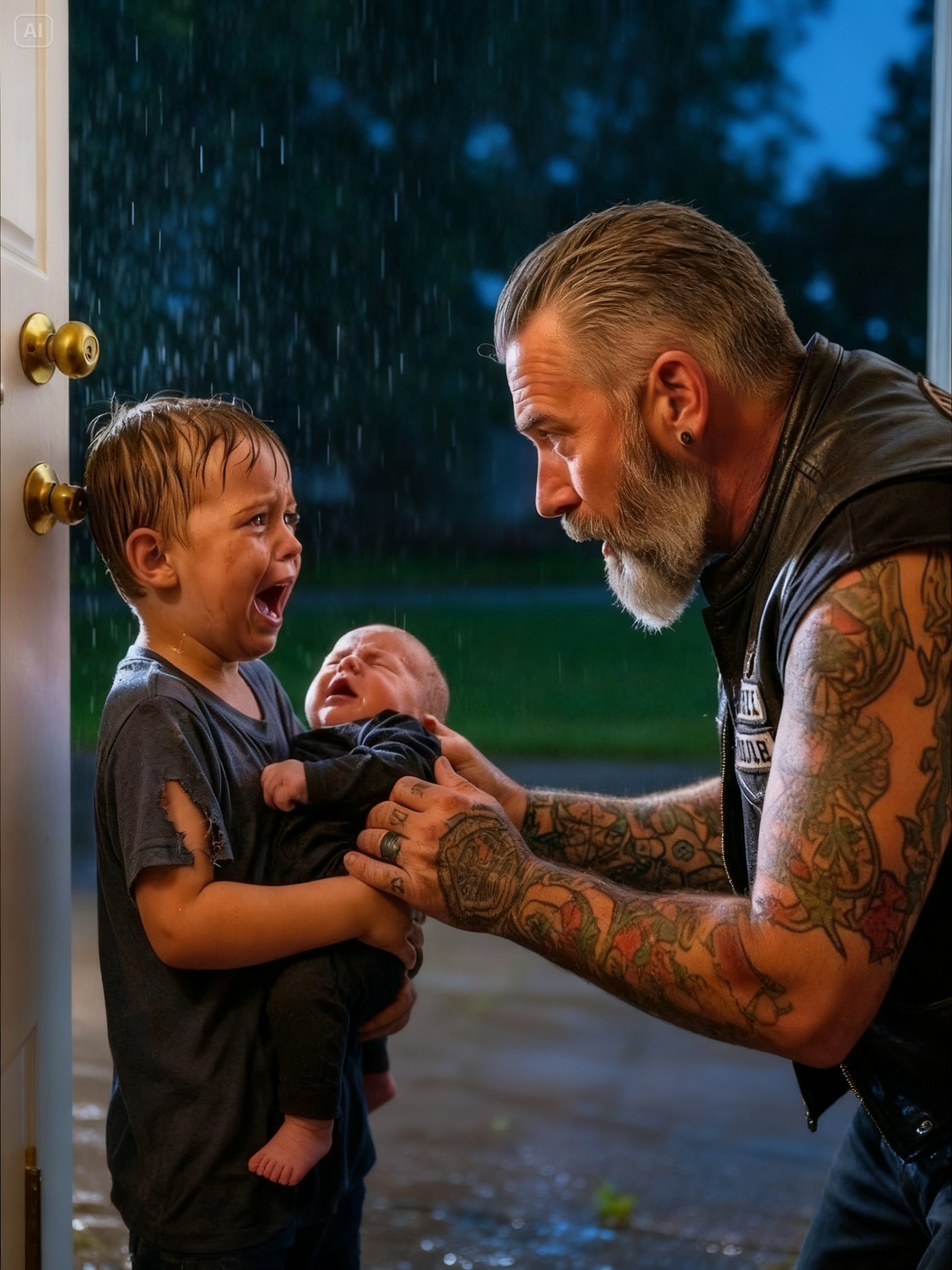 A BLEEDING 12-YEAR-OLD KNOCKED ON HELL’S ANGELS’ DOOR – “HIDE MY SISTER BEFORE HE GETS HER”