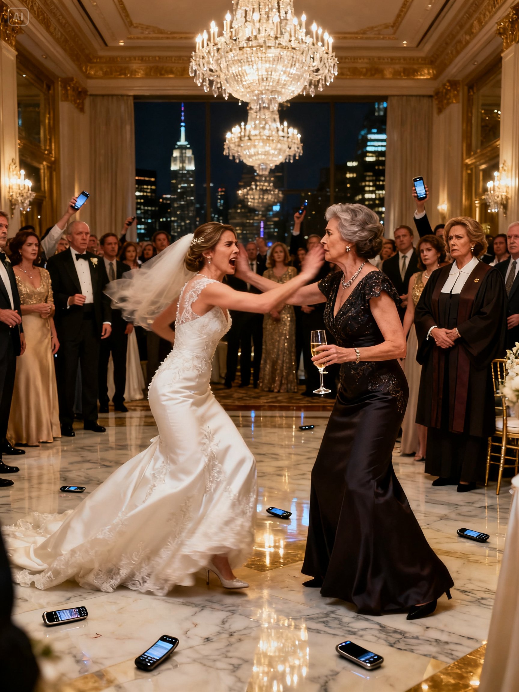 A BRIDE SLAPPED HER SISTER IN FRONT OF 200 WEDDING GUESTS FOR REFUSING TO GIVE UP A PENTHOUSE – SHE NEVER SAW THE JUDGE COMING