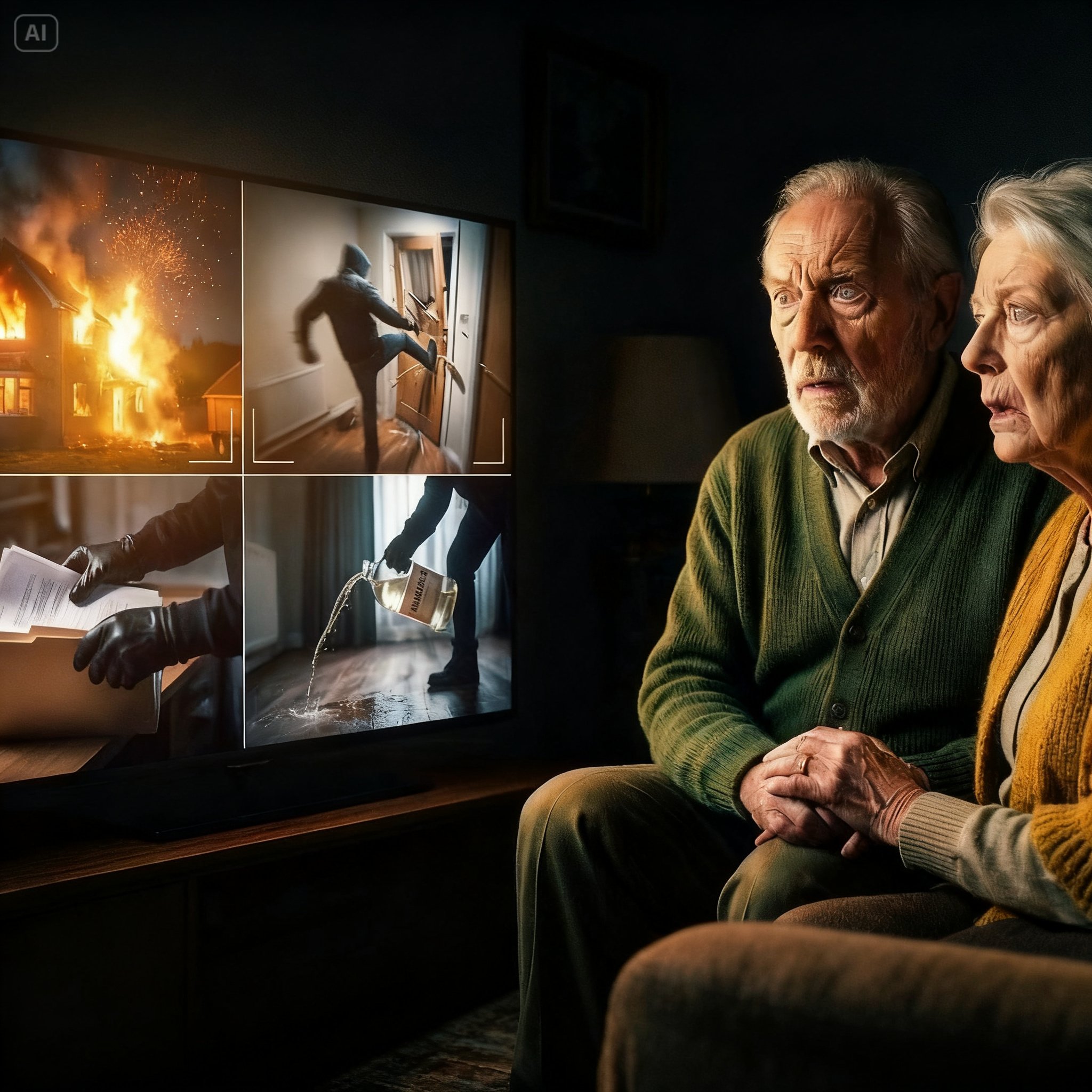 ELDERLY COUPLE FAKED A VACATION—THEN THEIR CAMERAS CAUGHT THE NEIGHBOR WHO WATCHED THEIR HOUSE BURN