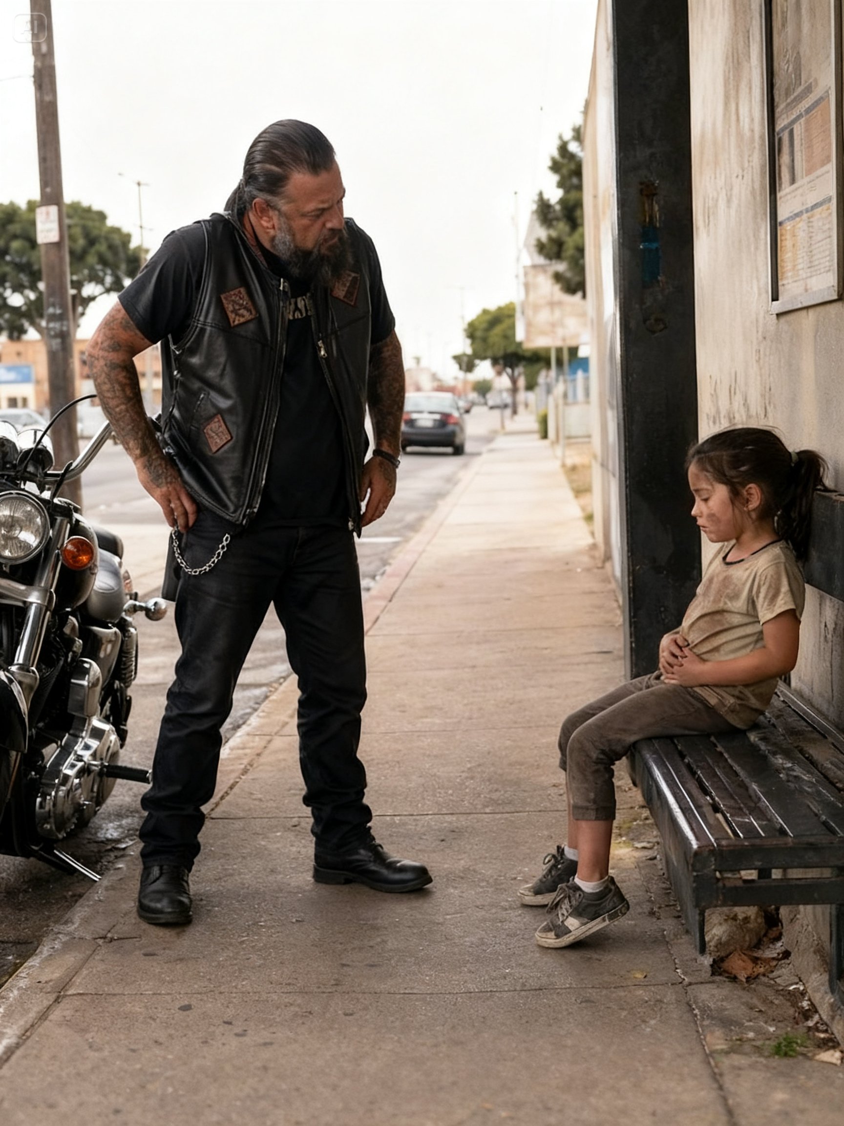 “NO ONE STOPPED FOR ME” – UNTIL A HELLS ANGEL FOUND ME STARVING OUTSIDE A DINER