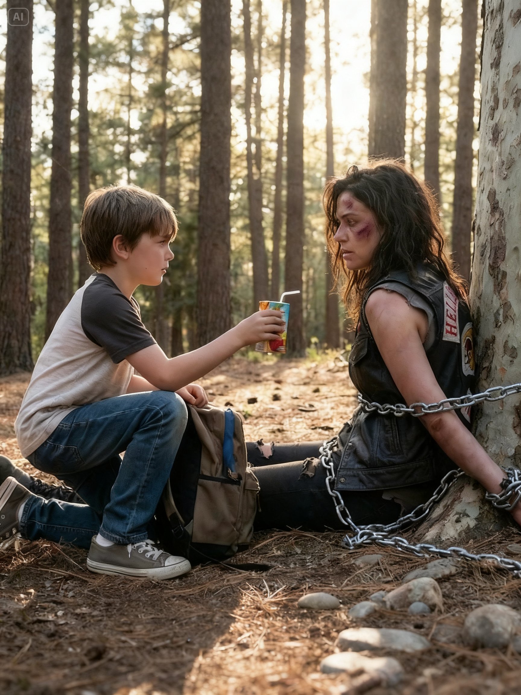 I FOUND A HELL’S ANGEL WIFE CHAINED TO A TREE – WHAT I DID NEXT BROUGHT 3,000 RIDERS TO MY TOWN
