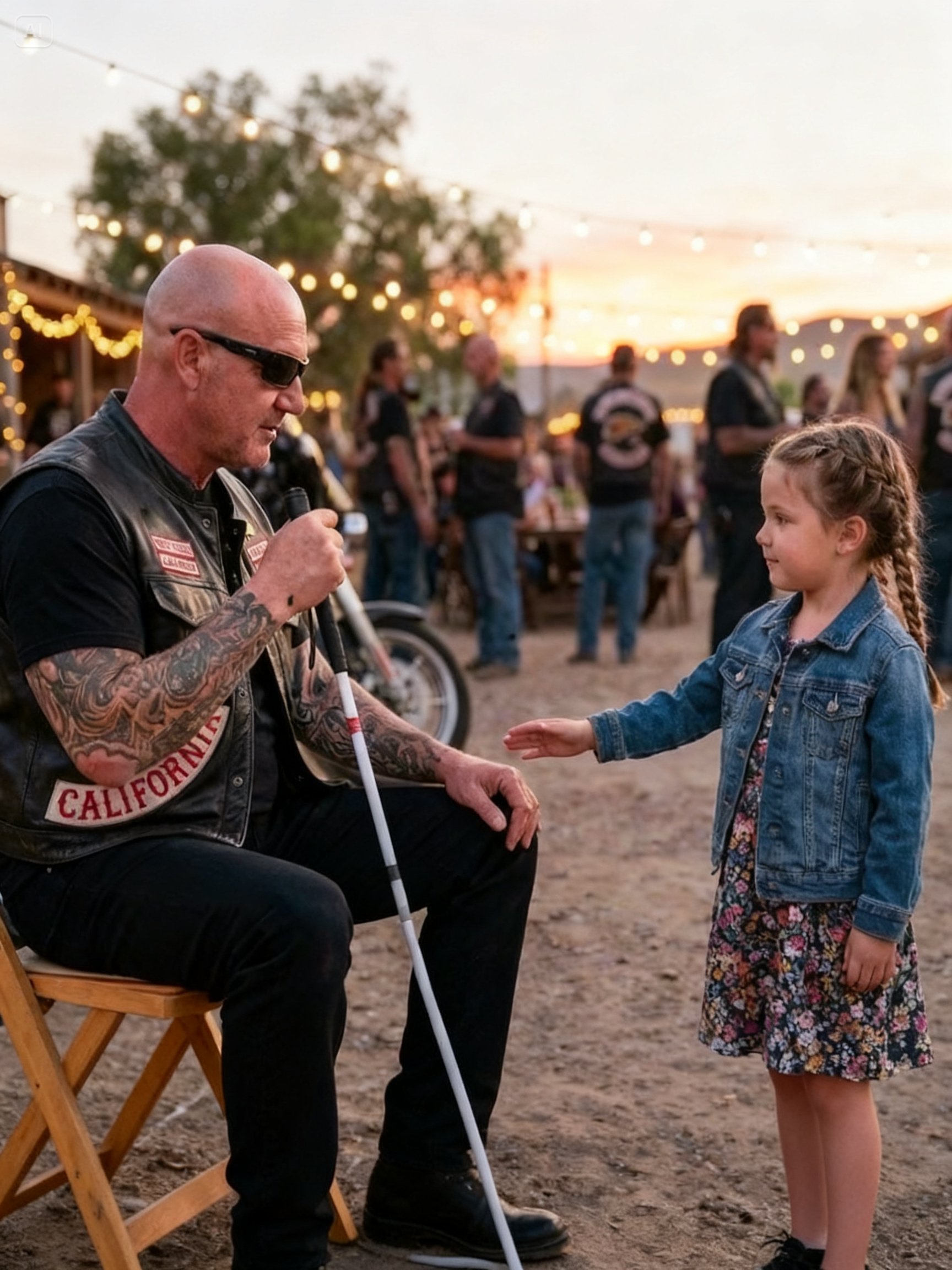 I WAS THE BLIND HELLS ANGELS BIKER EVERYONE WAS AFRAID TO TOUCH – THEN A LITTLE GIRL TOOK MY HAND AND BROKE THE SILENCE