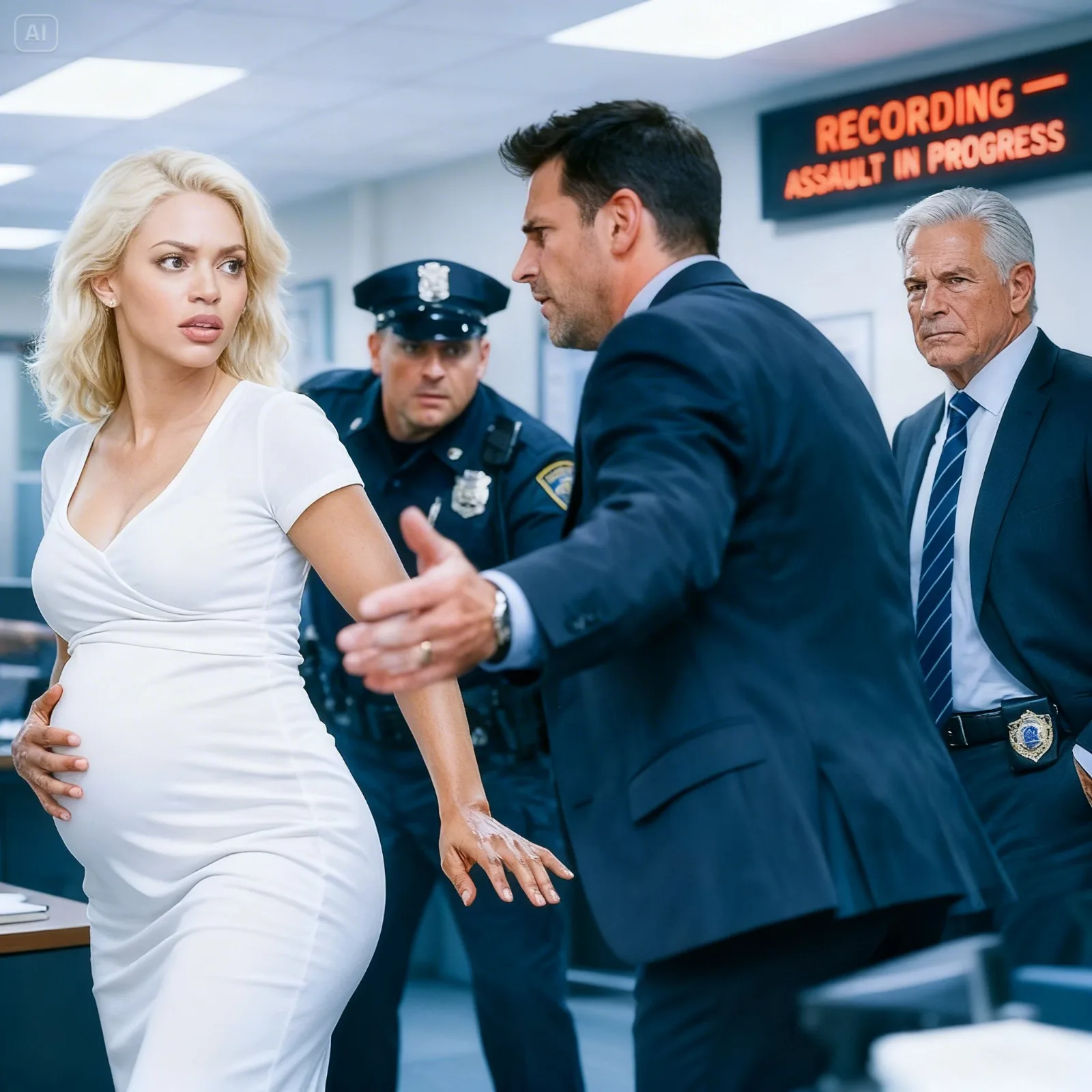 He Slapped His Pregnant Wife Outside a Police Station – Then Her FBI Director Father Walked Out and Saw Everything