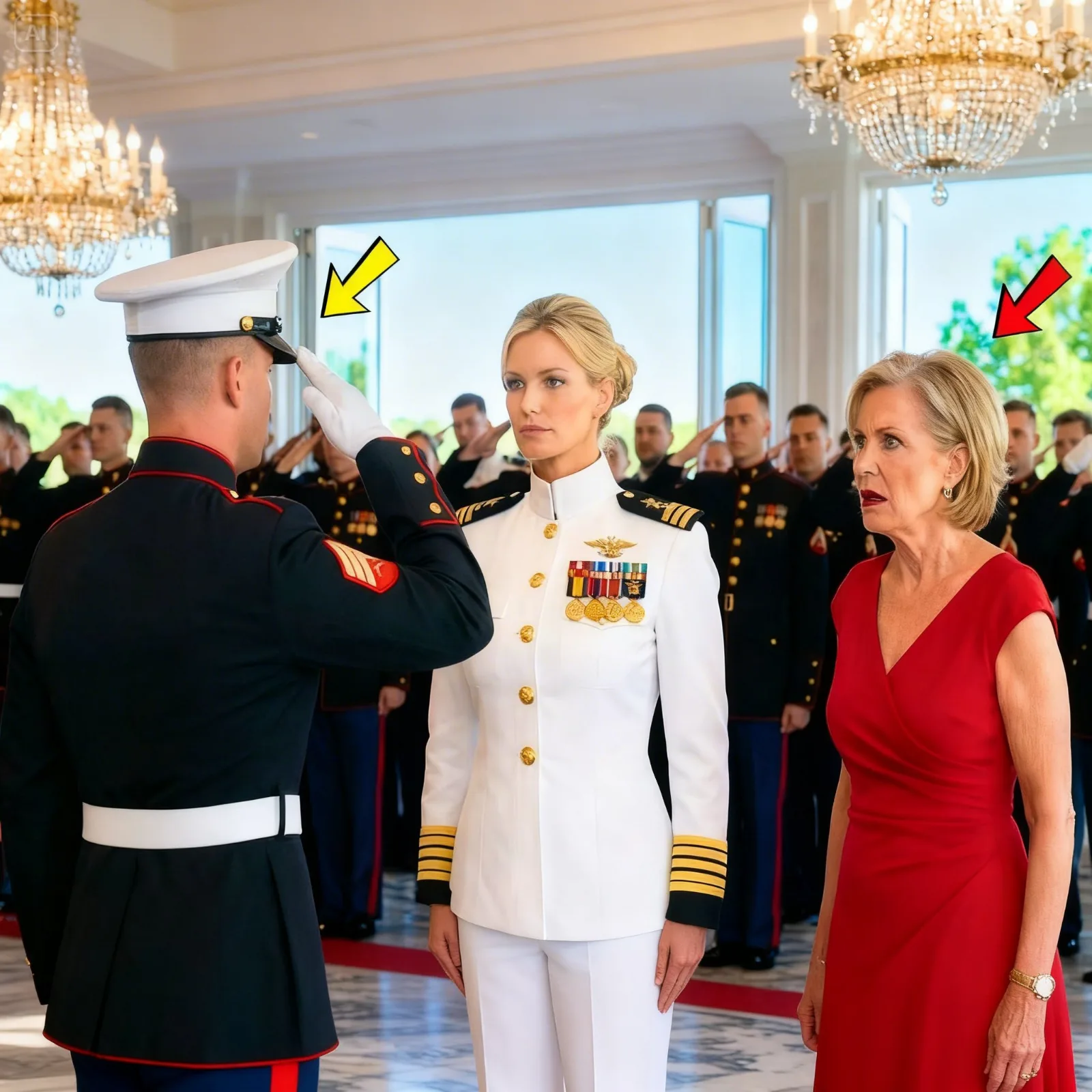 My Mother-in-Law Grabbed an MP and Shouted “Arrest Her” at the Military Ball – Then They Scanned My ID and the Whole Room Rose for Me