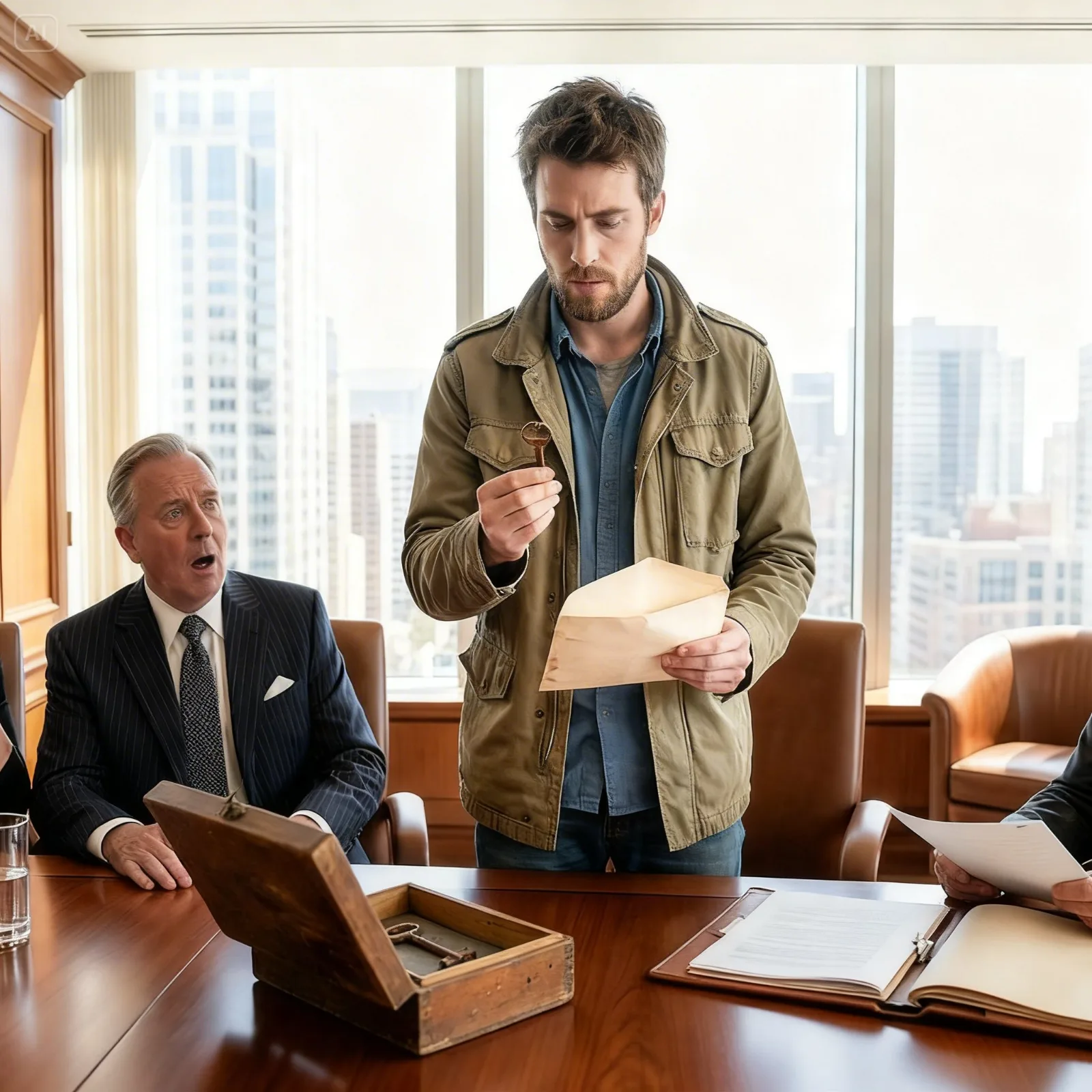 They Left Him Nothing at Grandpa’s Will Reading – Until a Rusted Key Made Him the Only Heir Who Mattered