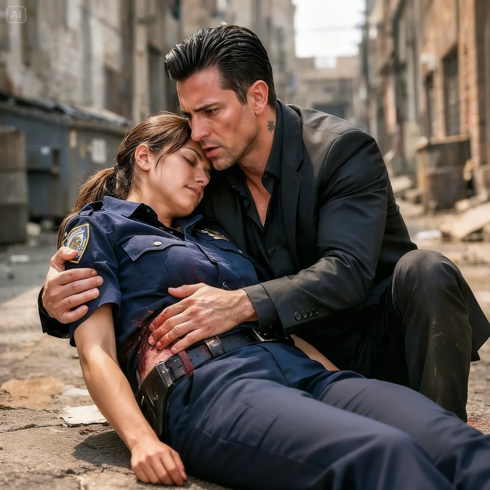 He Found a Dying Female Cop in the Alley – Then the Crime Boss Saved the One Woman Hunting Him