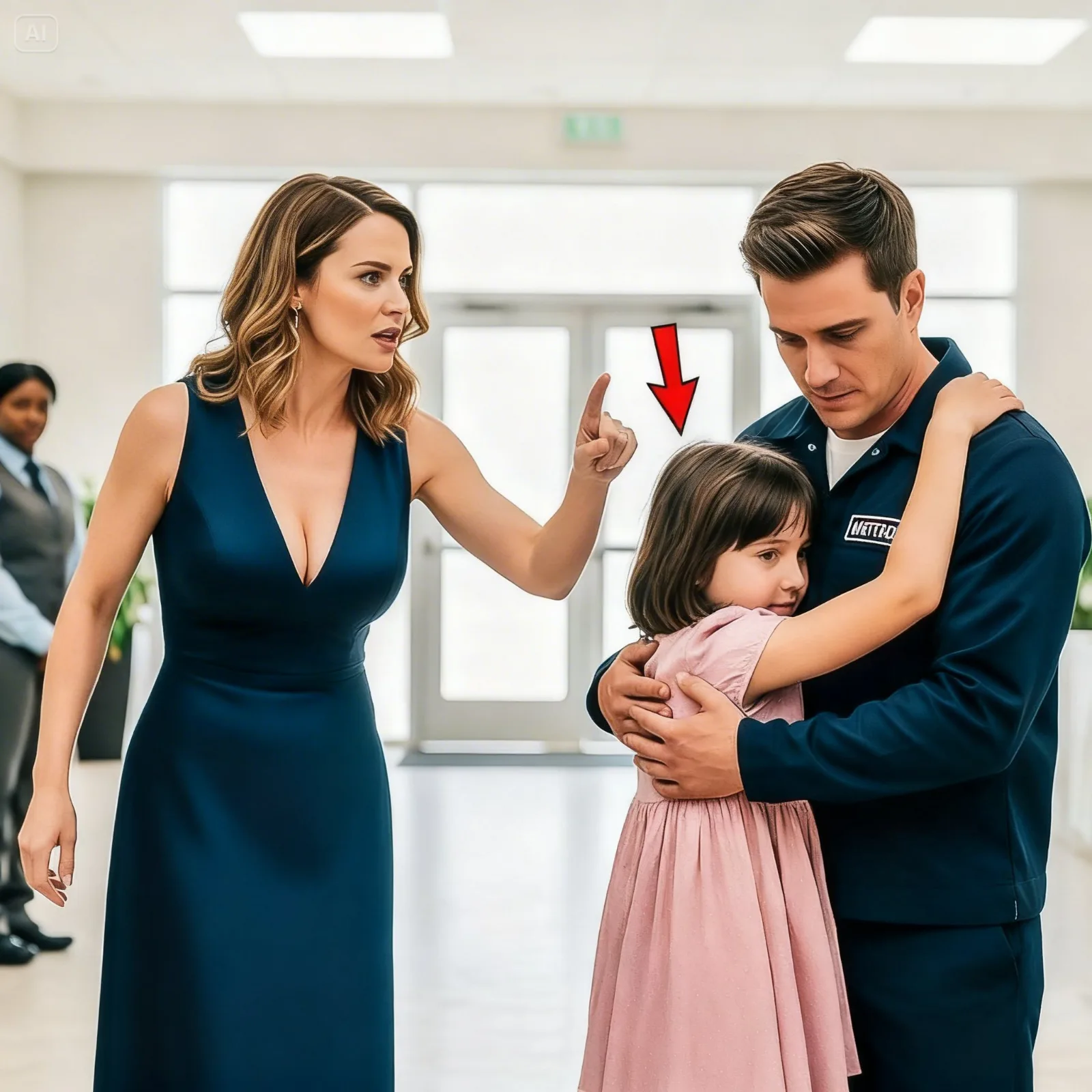 The CEO Fired the Quiet Janitor in Front of Everyone – Then Her Little Girl Ran Out Crying and Wrapped Her Arms Around Him