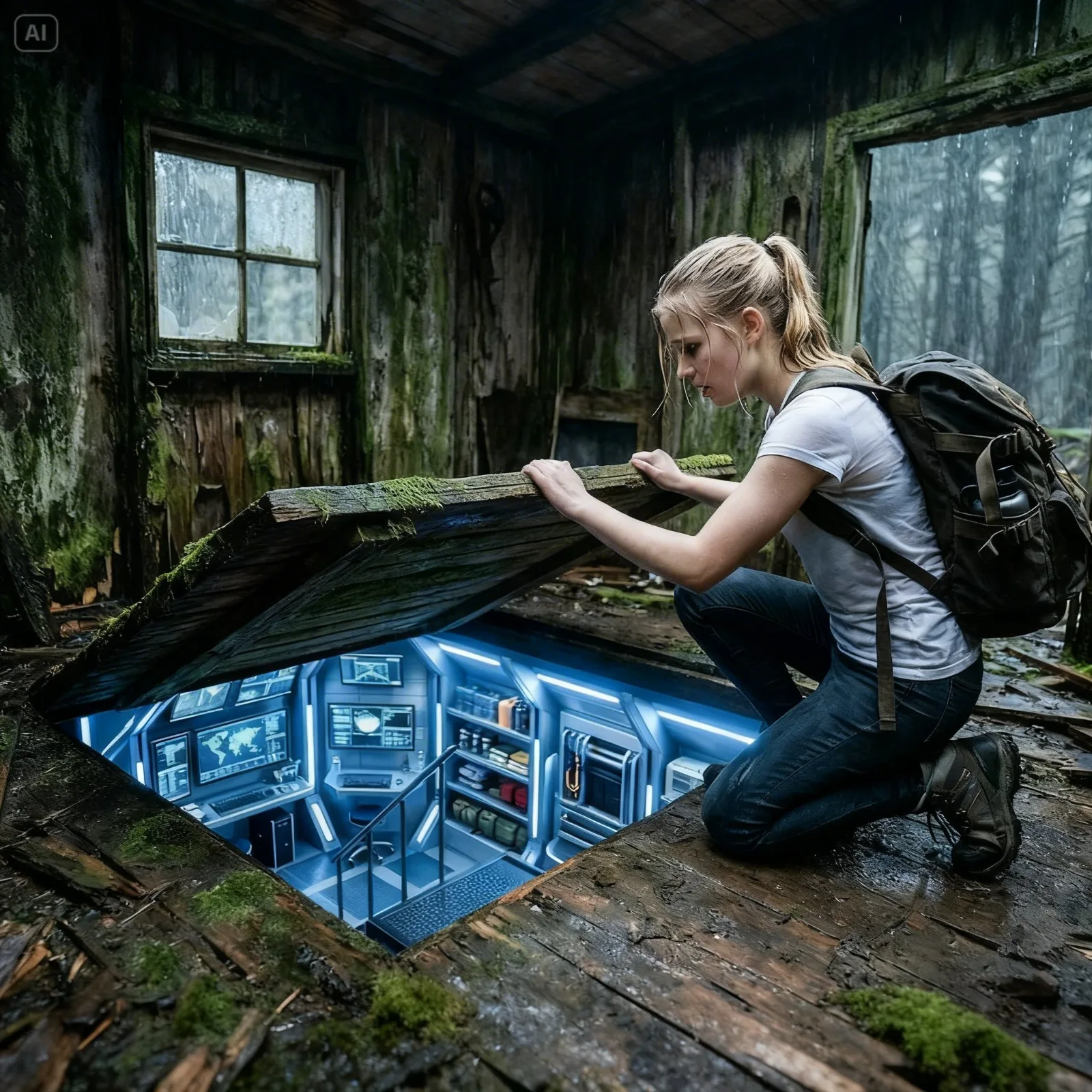 At 12:01 on Her 18th Birthday, Her Stepfather Locked Her Out – But the Hidden Cabin in the Woods Held the Proof to Destroy Him