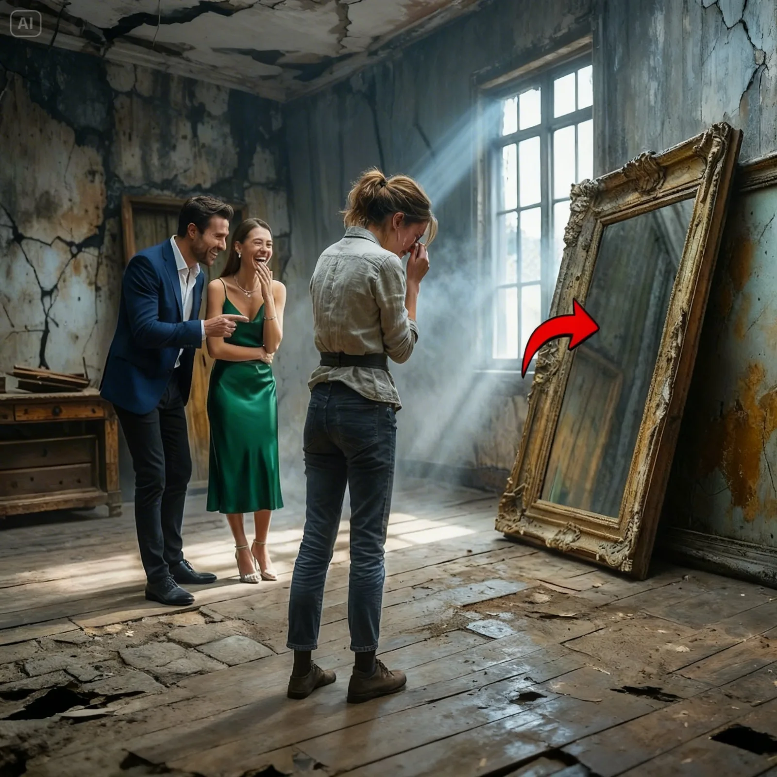 Her Family Mocked Her for Inheriting a Rotten Antique Mirror – Until She Opened the Back and Owned Everything