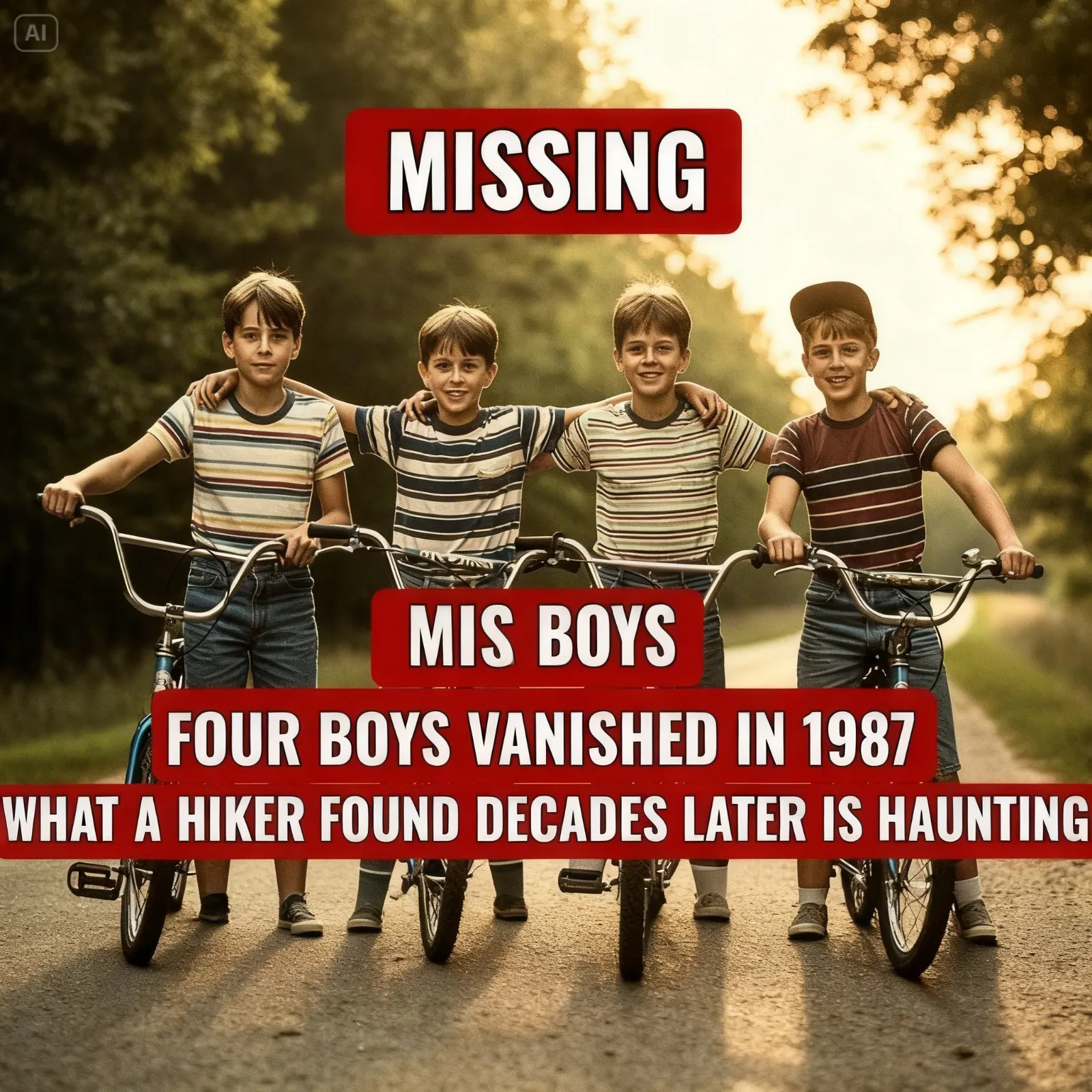 Four Boys Vanished Into the Kentucky Woods in 1987 – Twenty-Eight Years Later a Rusted Tin and One Final Note Solved Everything