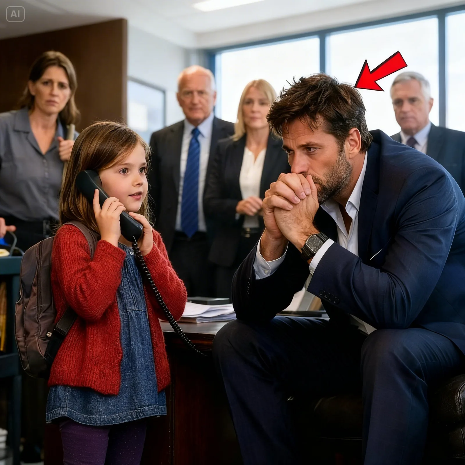 They Mocked the Janitor’s Daughter for Touching the CEO’s Private Line – Then the Woman on the Call Asked for Her Again