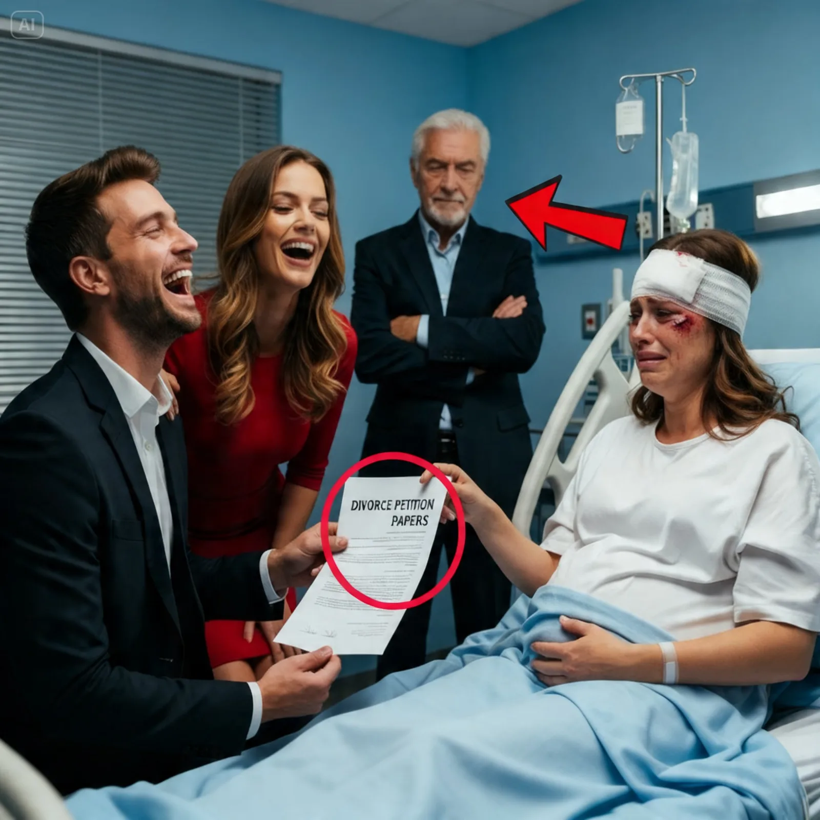 He Dropped Divorce Papers on Her Hospital Bed – Not Knowing Her Father Secretly Owned His Entire Company