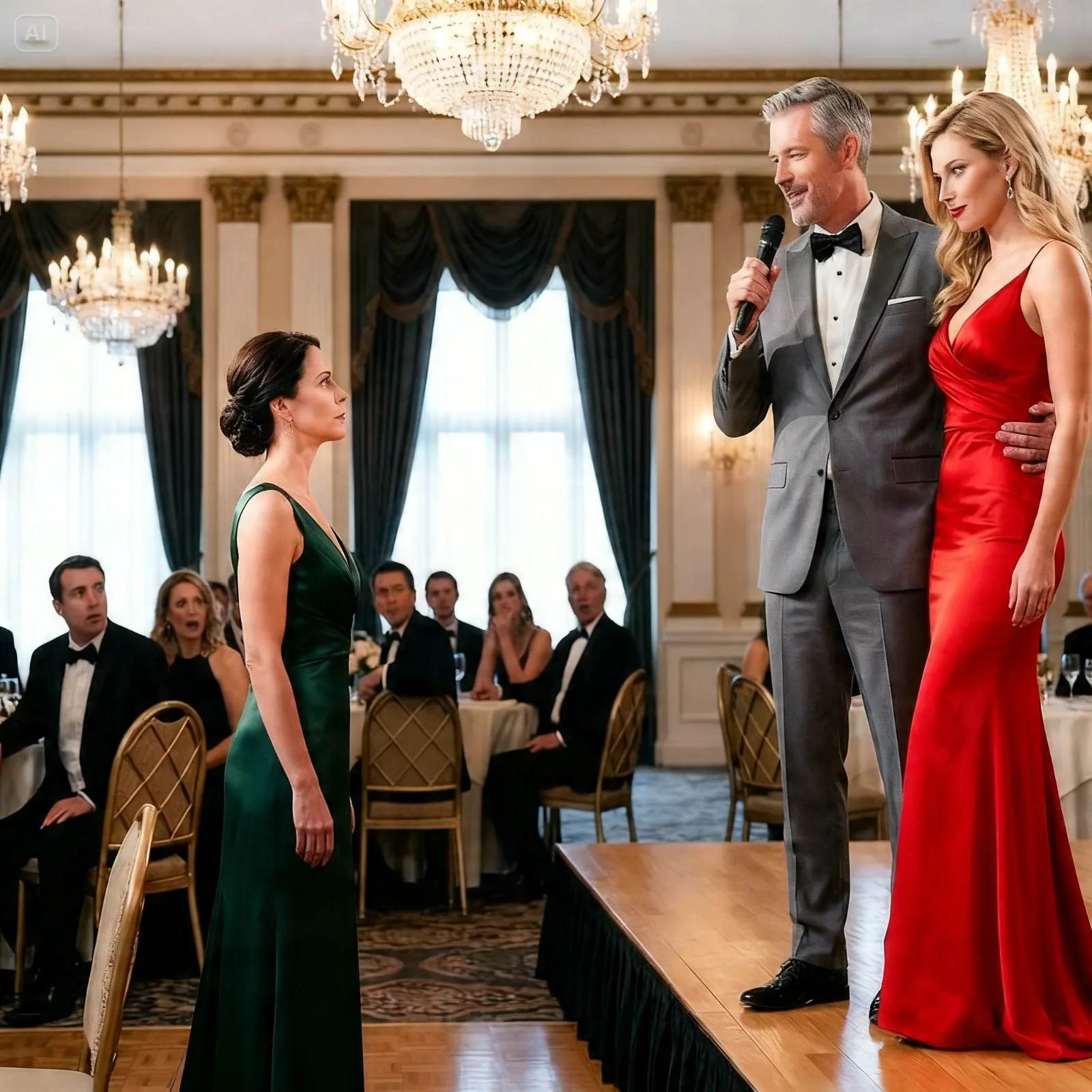 HE CHOSE HIS MISTRESS IN FRONT OF THE ENTIRE BALLROOM—FOUR MINUTES LATER, HIS COMPANY WAS ALREADY DYING