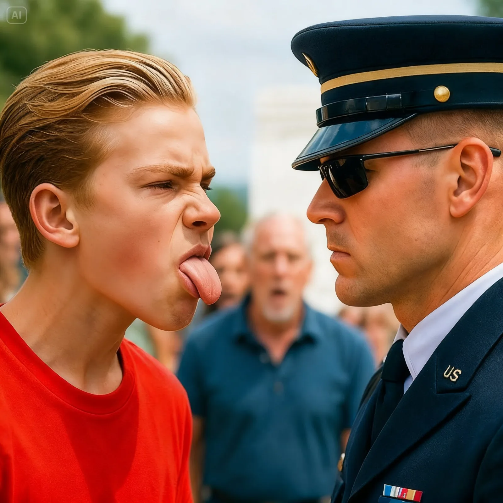 THE ENTITLED TEEN THREW A SODA CAN AT A TOMB GUARD—SECONDS LATER, THE WHOLE CROWD WENT SILENT