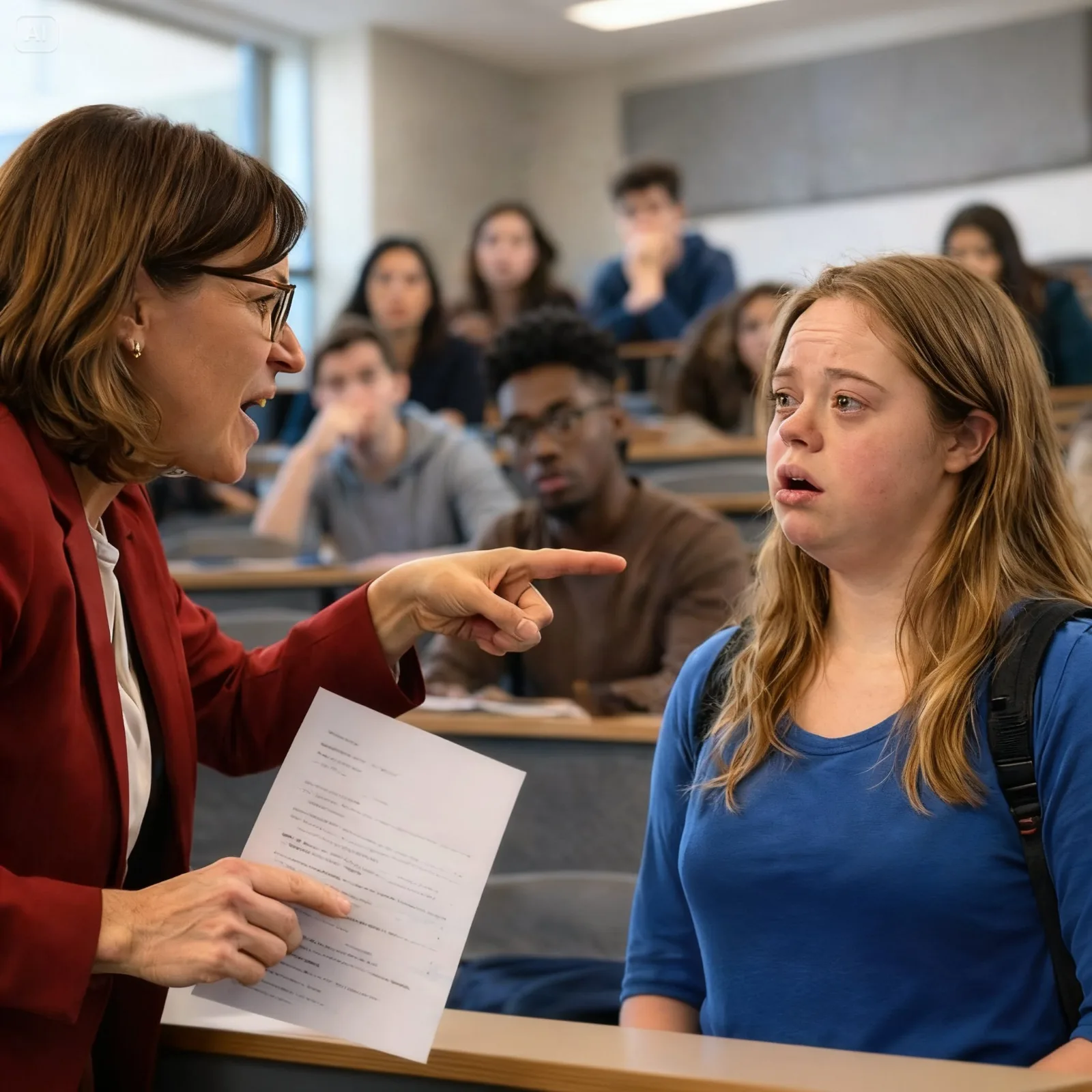 TEACHER ACCUSED A DISABLED STUDENT OF CHEATING IN FRONT OF 200 PEOPLE—THEN THE RETEST EXPOSED THE TRUTH