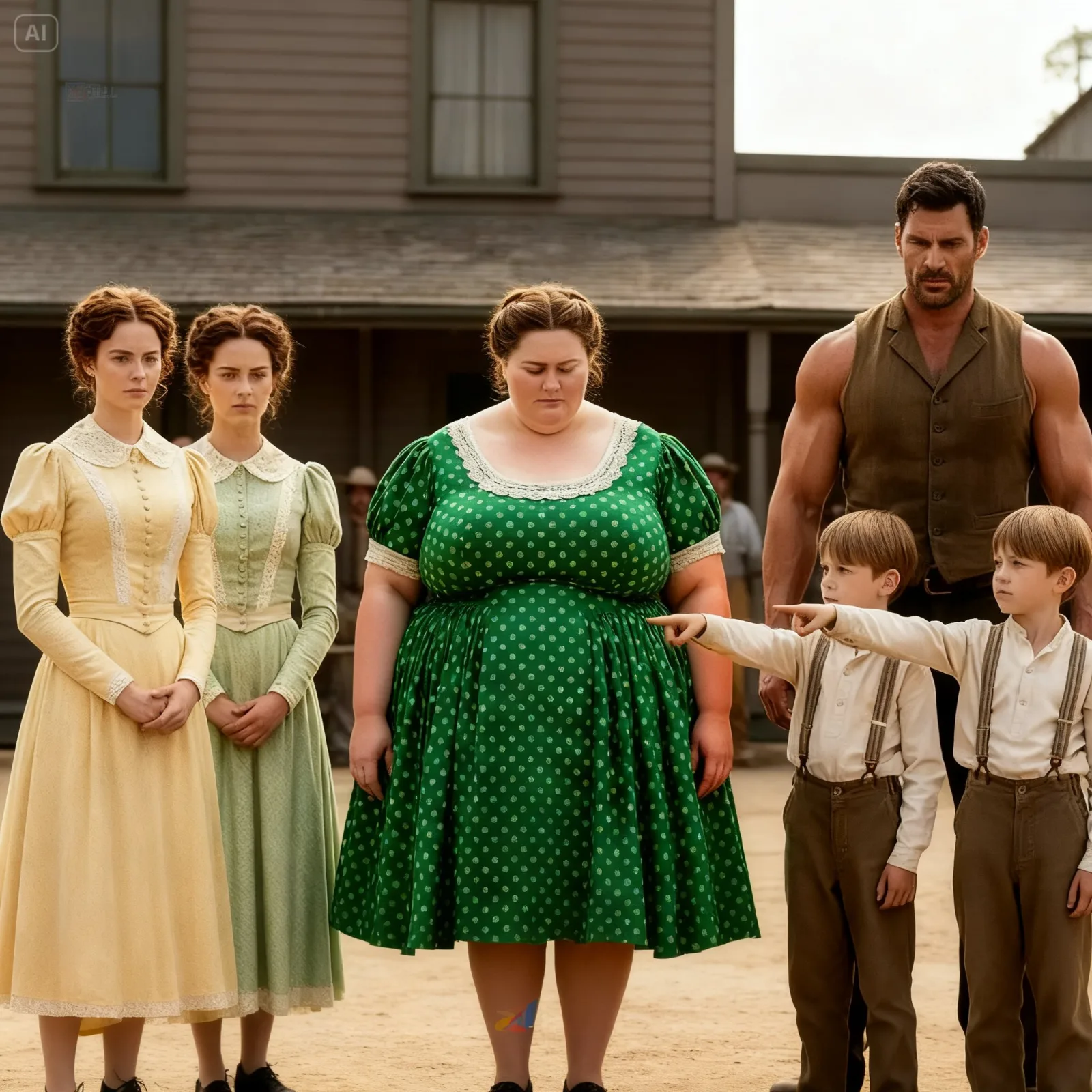 THE TWINS BEGGED THEIR COWBOY FATHER TO CHOOSE THE WIDOW EVERYONE MOCKED—AND WHAT HE DID SILENCED THE WHOLE TOWN