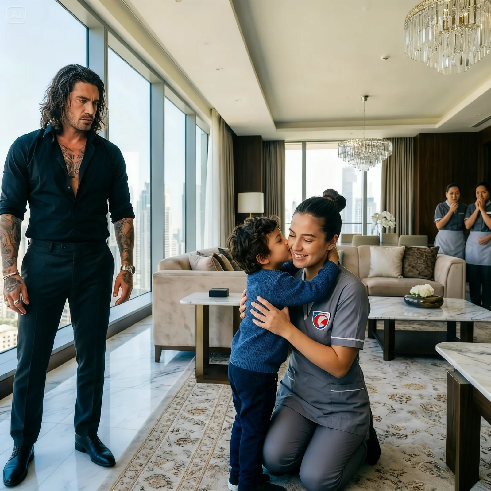 THE MAFIA BOSS’S TODDLER ATTACKED EVERY NANNY—BUT WHEN THE POOR MAID KNELT DOWN, HE KISSED HER CHEEK