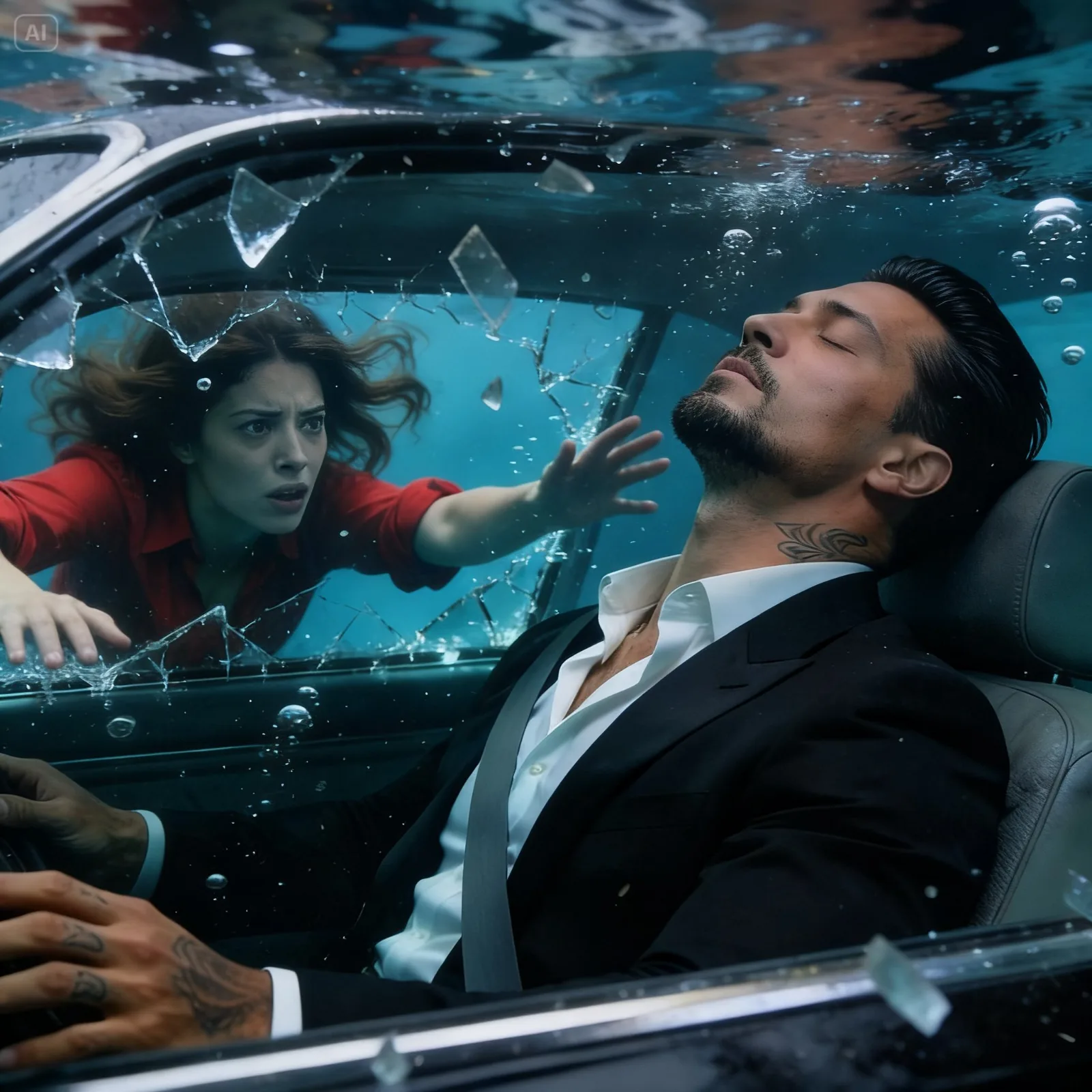 THE HOMELESS GIRL PULLED A MAFIA BOSS FROM A SINKING CAR—THEN HE BURNED DOWN THE CITY TO SAVE HER