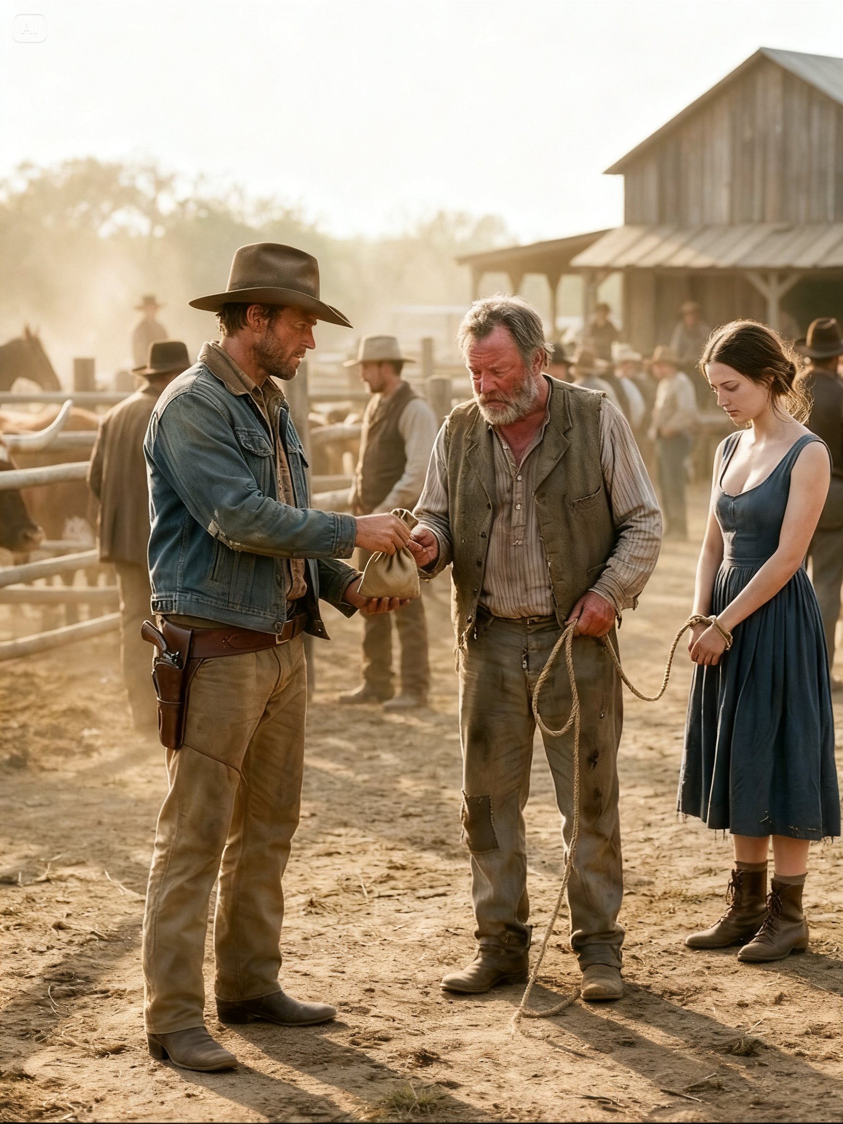Lonely Rancher Bought a Deaf Girl Sold by Her Drunk Father… Then Discovered She Could Hear His Heart