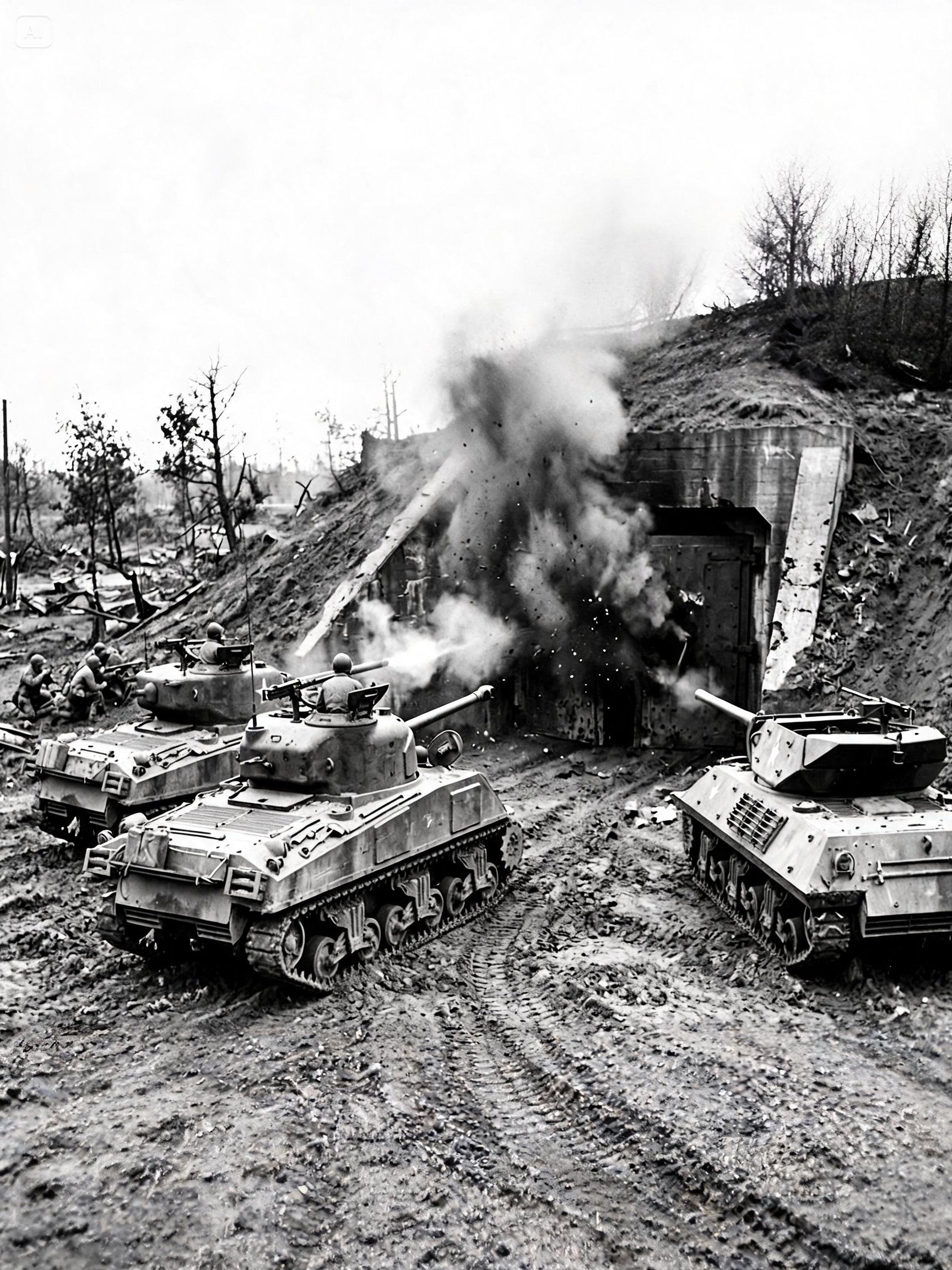 What American Tankers Did When the Arrogant German Commander Refused to Leave His Bunker