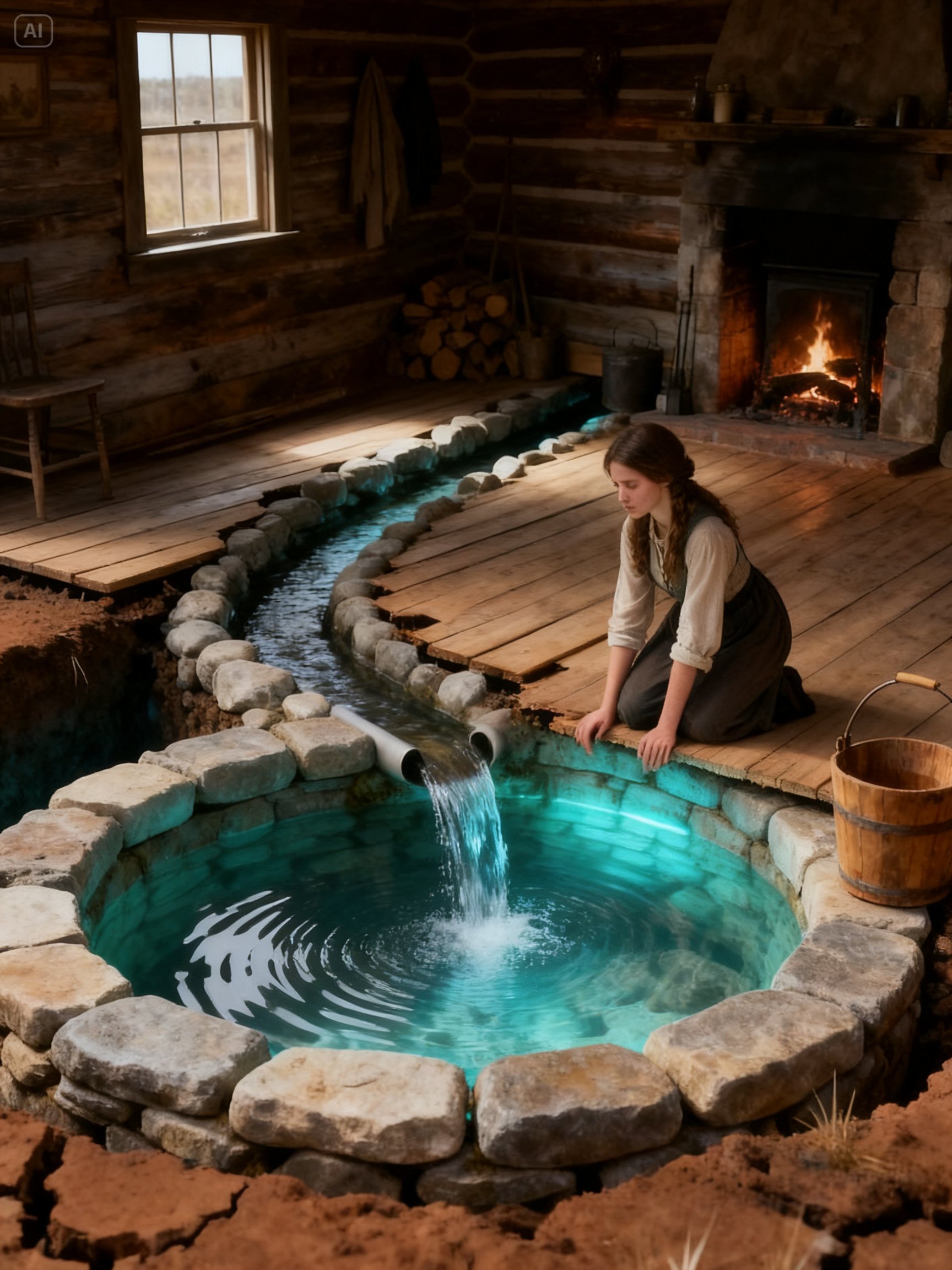 Thrown Out at 14, She Dug a Spring-Fed Well Inside Her Cabin — Until It Was the Town’s Only Water