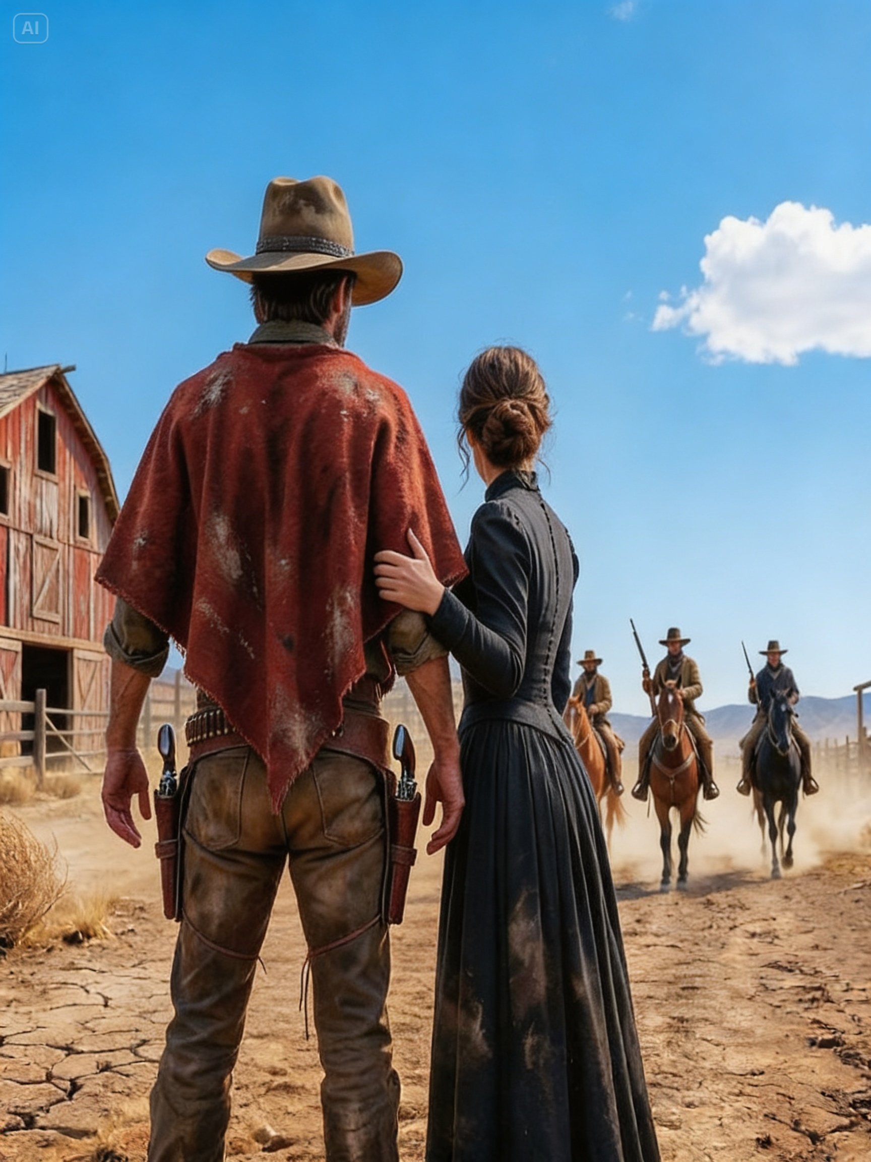 The Widow Hired the Nameless Gunman to Defend Her Land… A Legend Armed With Two Fast Colts