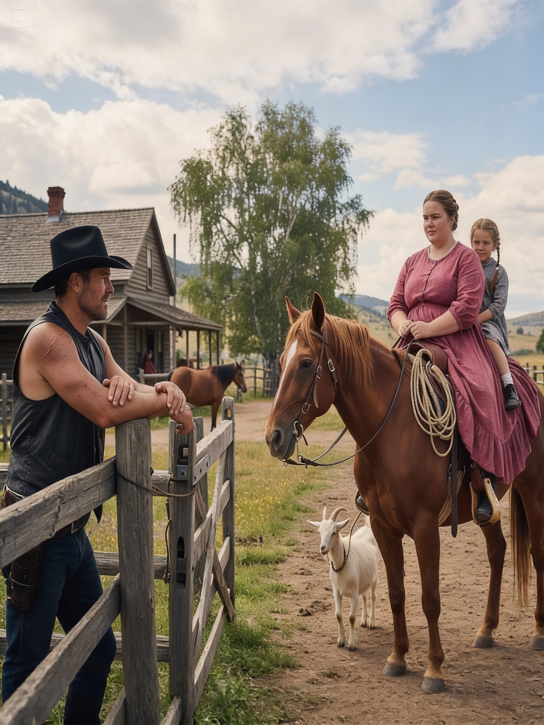 The Rancher Hadn’t Smiled in 7 Years—Until The Obese Widow’s Little Girl Said “My Mama Can Fix That”