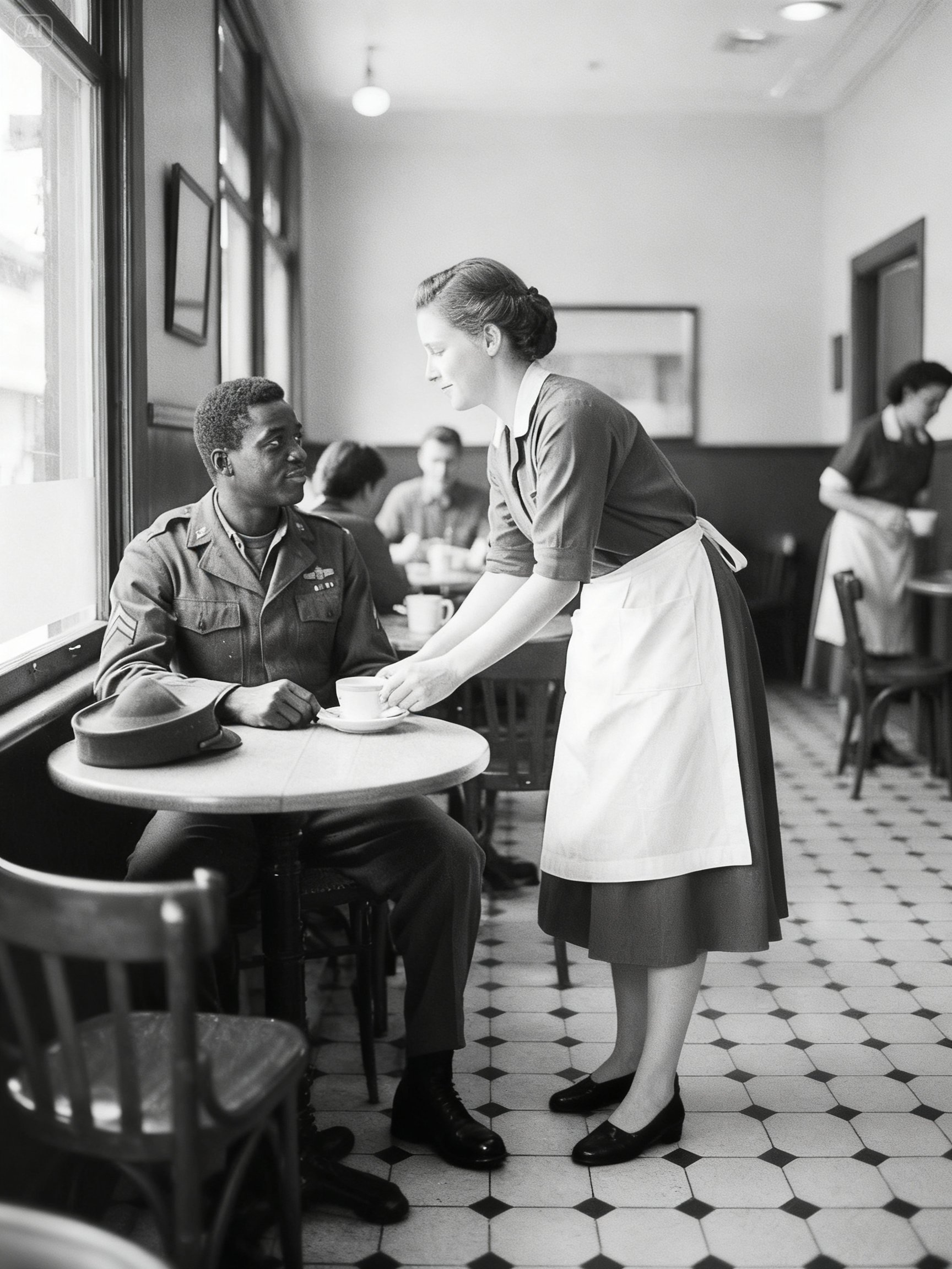 When A Black American Soldier Entered An Australian Café For The First Time