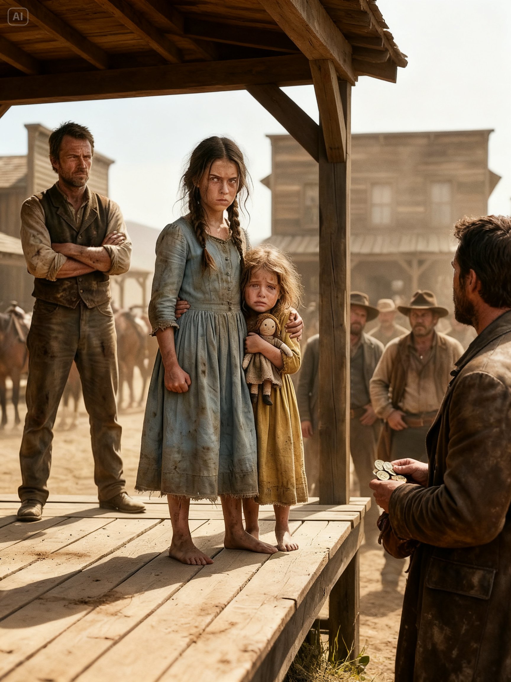 A Cowboy Bought 2 Sisters Sold by Their Cruel Uncle — What He Did Next Made the Frontier Weep