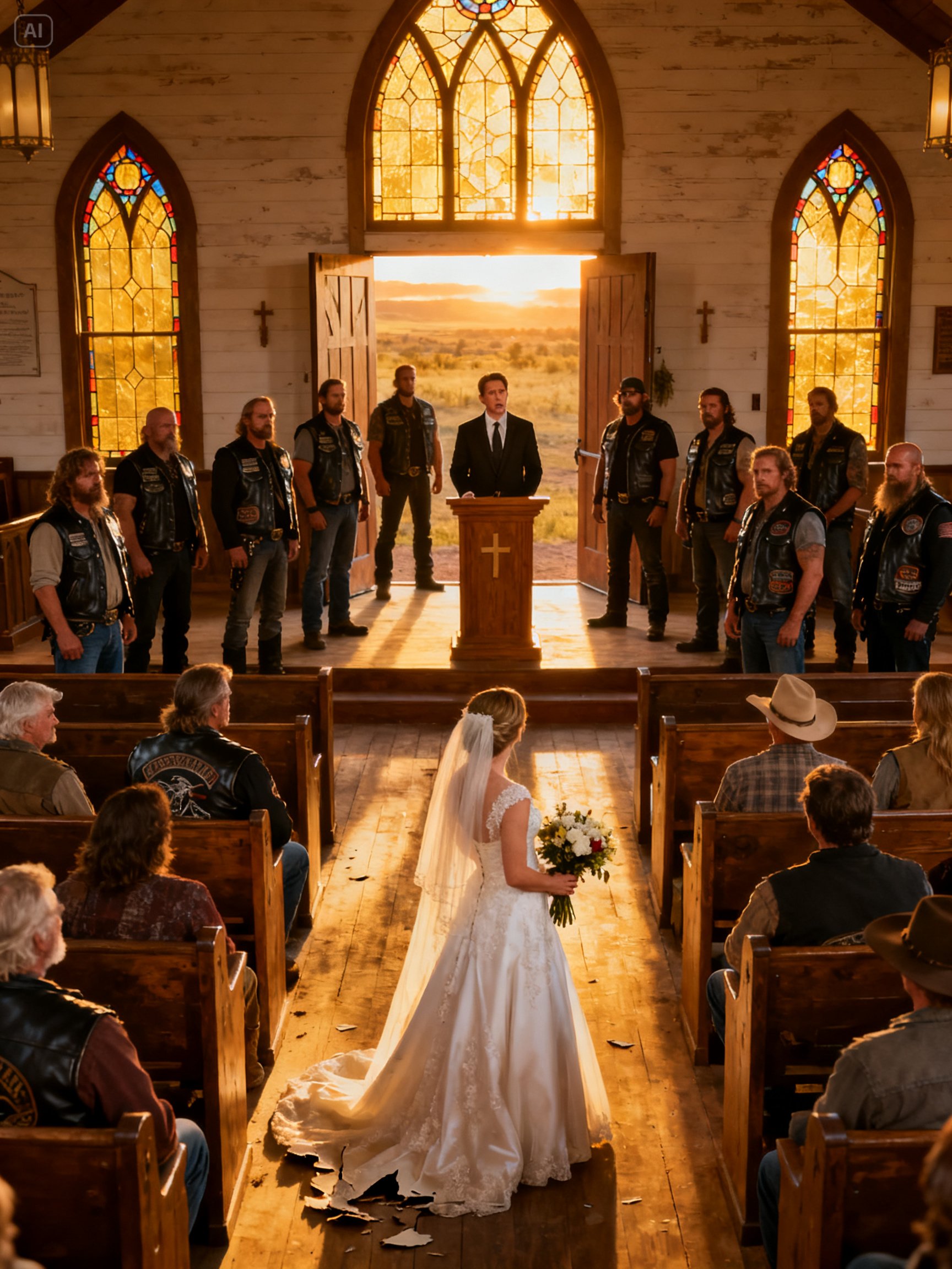 THE BRIDE WHISPERED “I’M DONE” – THEN 12 BIKERS EXPOSED THE GROOM’S DARKEST SECRET