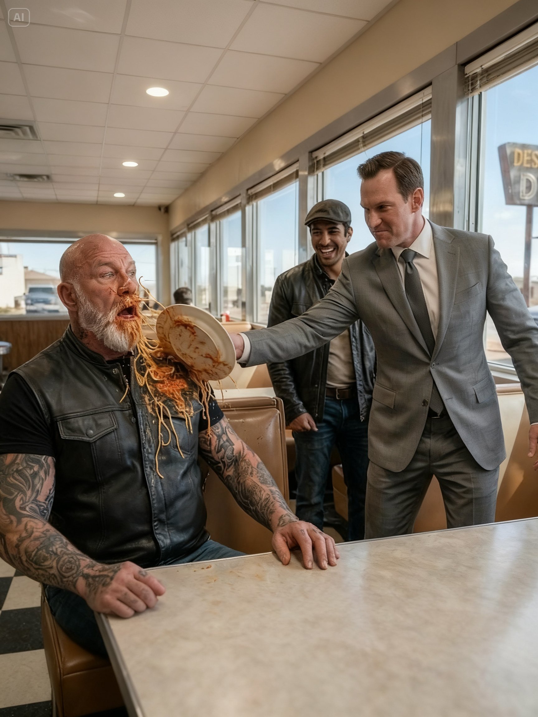 A COCKY OWNER DESTROYED AN OLD VETERAN’S DINER – BUT THE QUIET MAN IN THE BOOTH WAS THE HELL’S ANGEL EVERYONE FEARED
