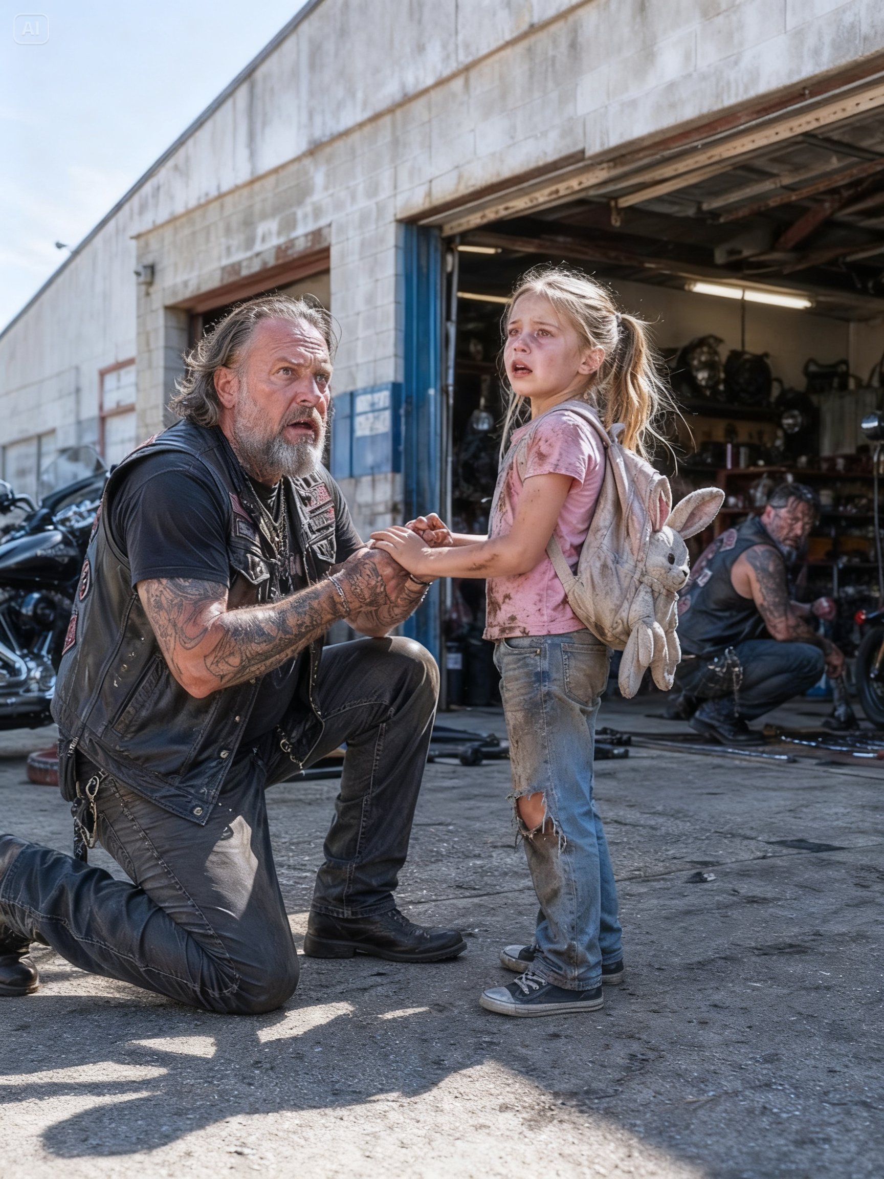 SHE ESCAPED A STRANGER AFTER SCHOOL – THEN HER BIKER DAD FOUND OUT WHO BETRAYED HER