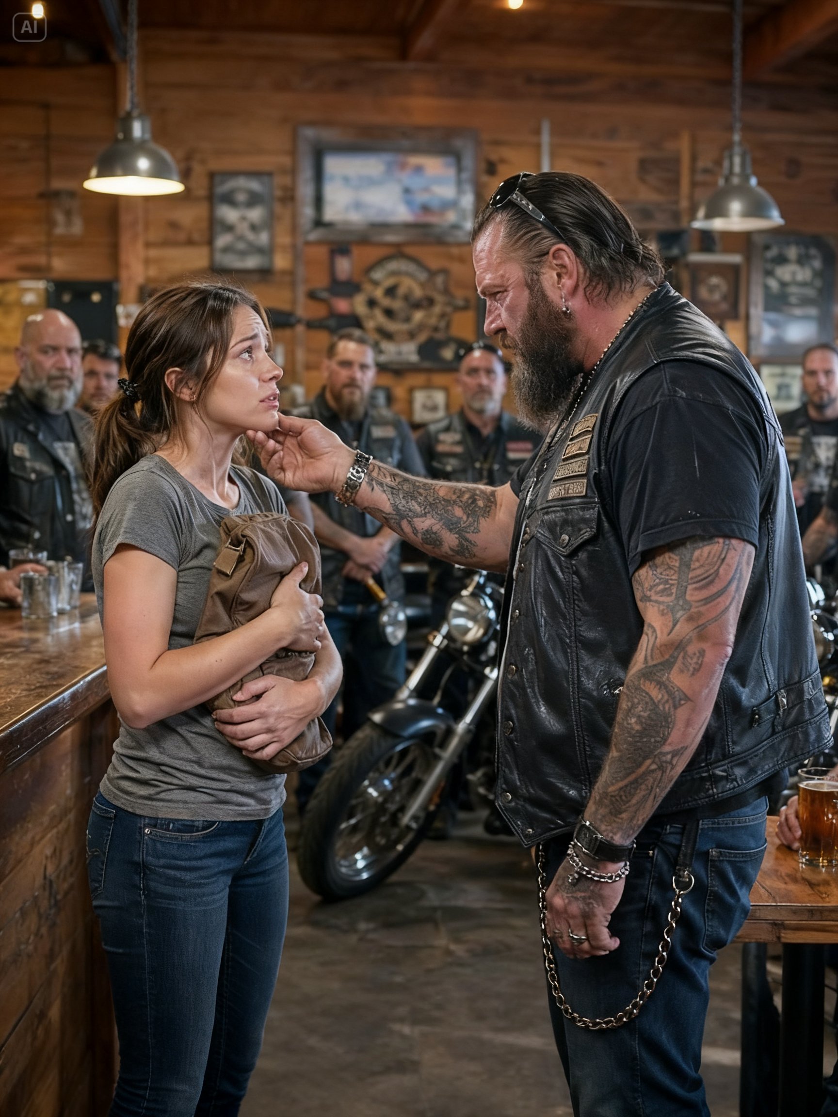 SHE WALKED INTO A HELLS ANGELS BAR WITH ONLY $14 – AND FOUND THE ONE FAMILY HER ABUSER COULD NOT THREATEN