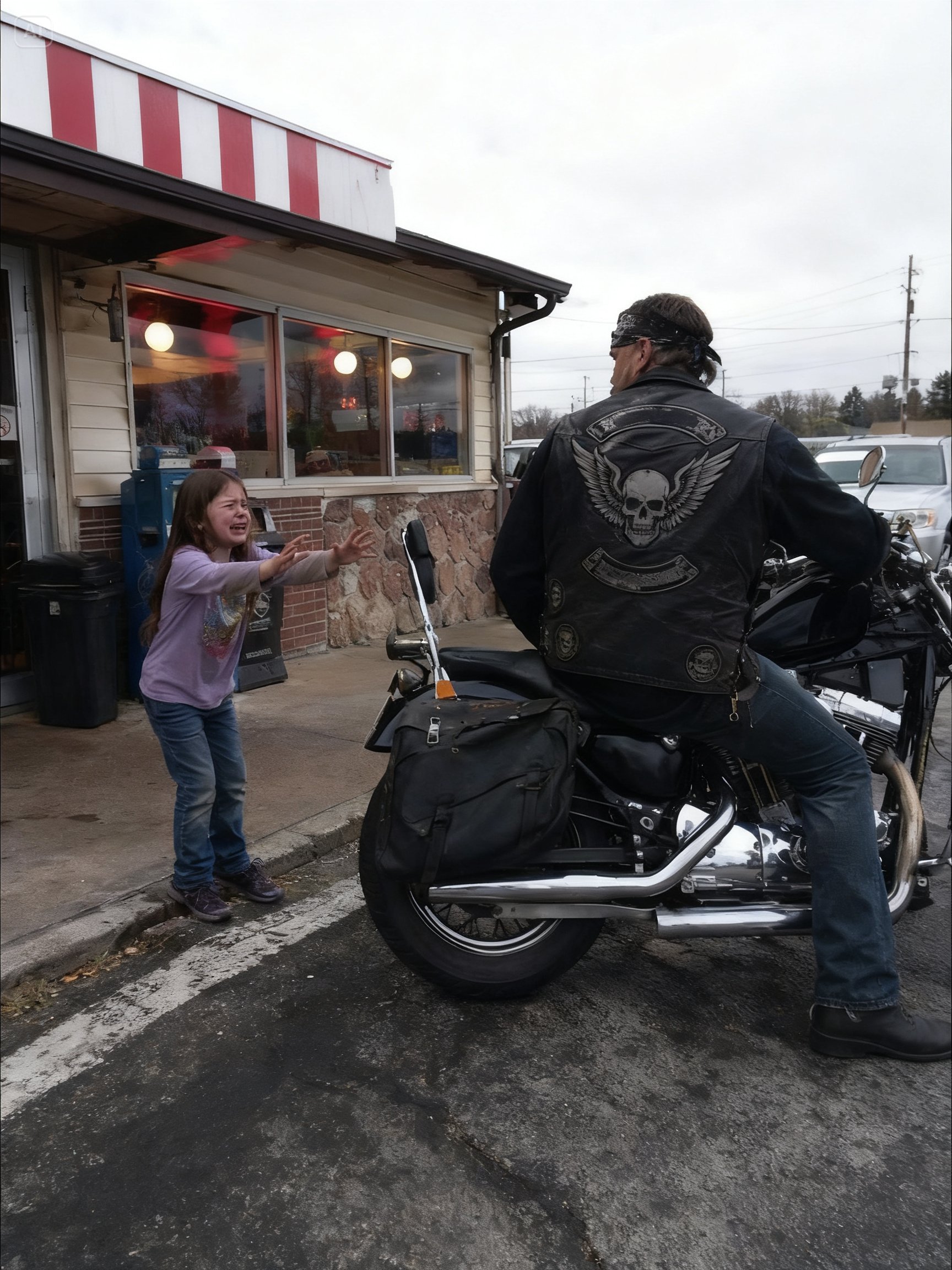 I WHISPERED, “I’M SCARED TO GO HOME” – THE MAN WHO STOPPED FOR ME BROUGHT 250 BIKERS TO MY STREET