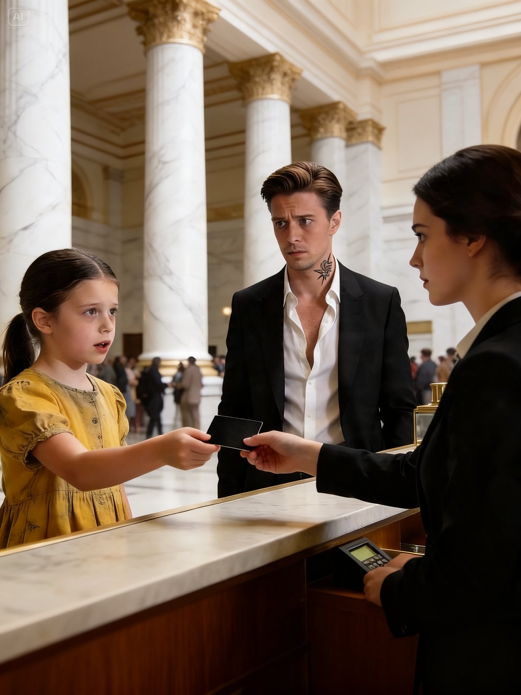 “THE LITTLE GIRL WHISPERED ONE QUESTION” – AND THE MAFIA BOSS REALIZED THE WHOLE BANK WAS A TRAP