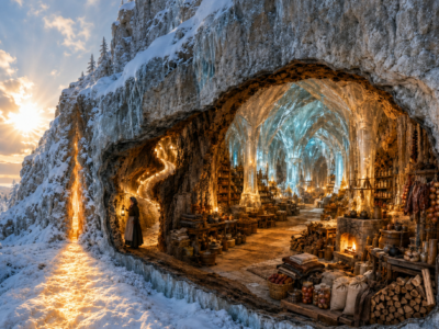She Squeezed Into a 20-Foot Crack to Escape the Storm—The Walls Opened Into a Frozen Cathedral
