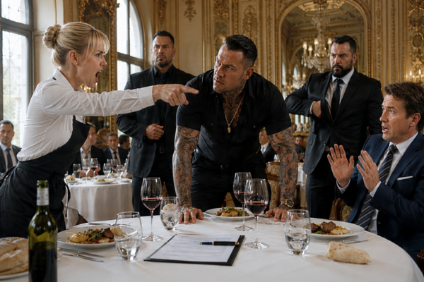 EVERYONE TREATED THE WAITRESS LIKE FURNITURE UNTIL SHE EXPOSED A TEN-MILLION-DOLLAR LIE – THEN THE MOB BOSS TOOK HER TO THE DOCKS, WHERE THE MAN WHO HIRED THE SNIPERS CALLED HER BY NAME