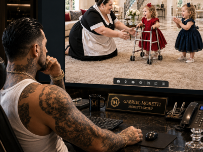 The Mafia Boss Installed Hidden Cameras for His Disabled Daughter—Then He Saw the Curvy Maid Help Her Take Her First Steps