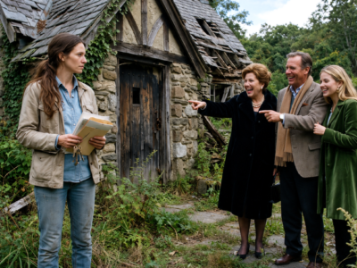 My Wealthy Family Mocked My $1 Ruined Cottage—Then the Hidden Door Beneath the Floor Revealed I Was Heir to Their Entire Fortune