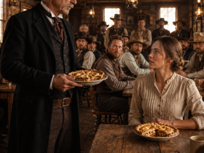 “Who Made This Apple Pie?” the Rich Rancher Asked — Then He Saw the Woman No One Thanked