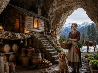 the widow built her bedroom inside a mountain grotto—then a seven-day blizzard exposed the man trying to steal her land