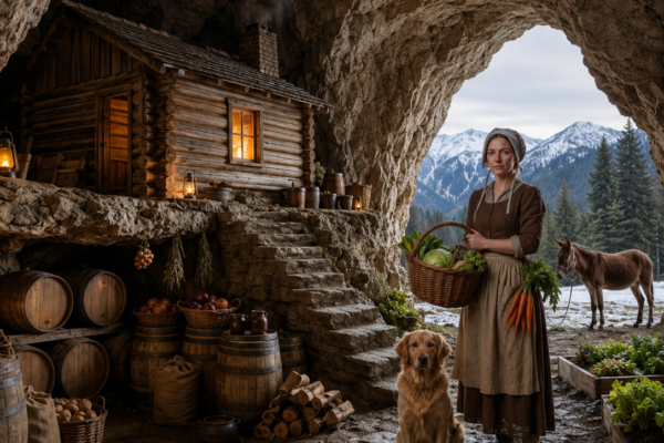 the widow built her bedroom inside a mountain grotto—then a seven-day blizzard exposed the man trying to steal her land