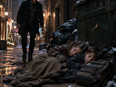 I SAVED TWO LITTLE GIRLS LEFT ON TRASH CHRISTMAS EVE – THEN ONE TARNISHED LOCKET EXPOSED A NAME I HAD SPENT NINE YEARS TRYING TO FORGET